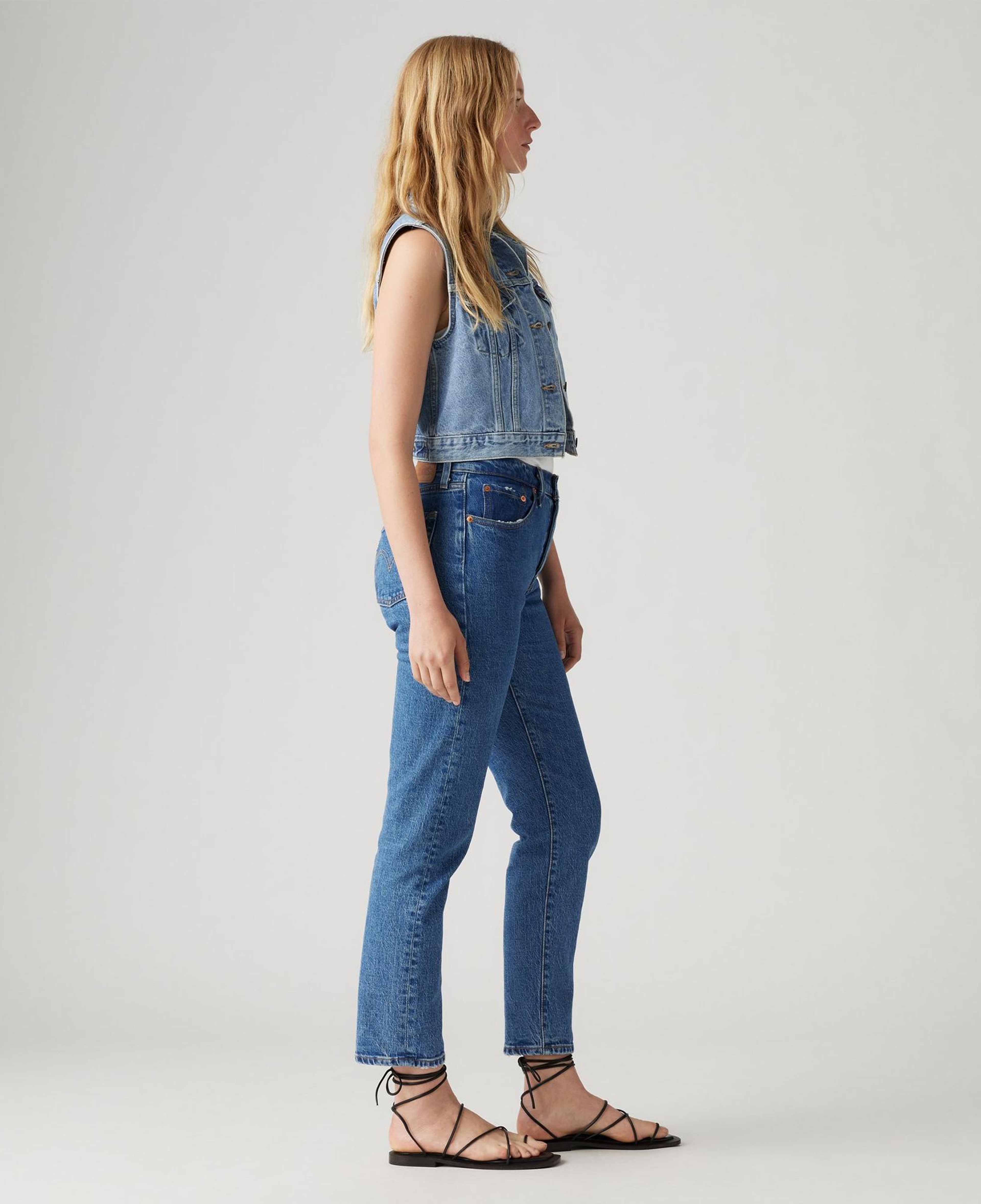 Levi's 501 Crop Jazz Pop Kadın Mavi Jean