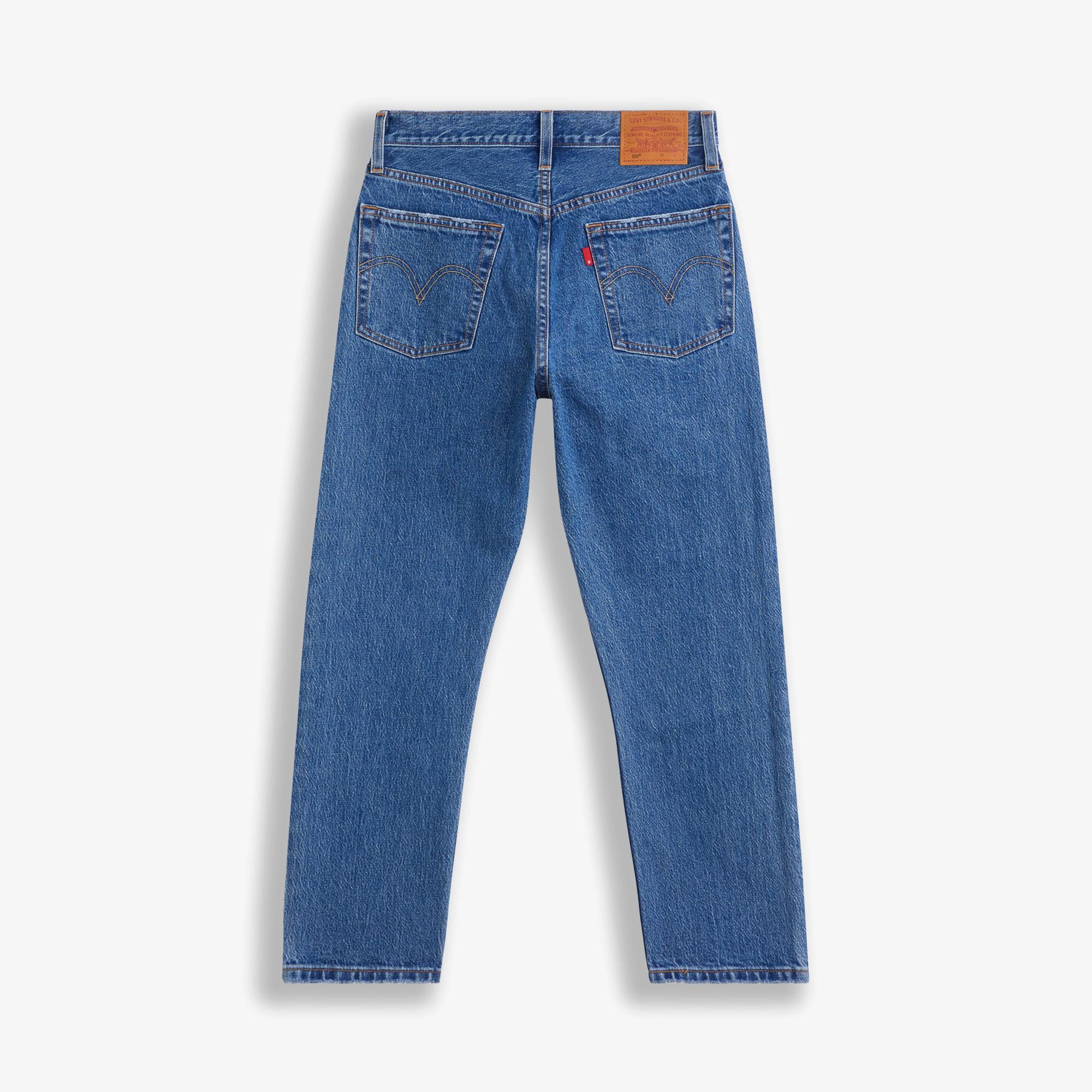Levi's 501 Crop Jazz Pop Kadın Mavi Jean