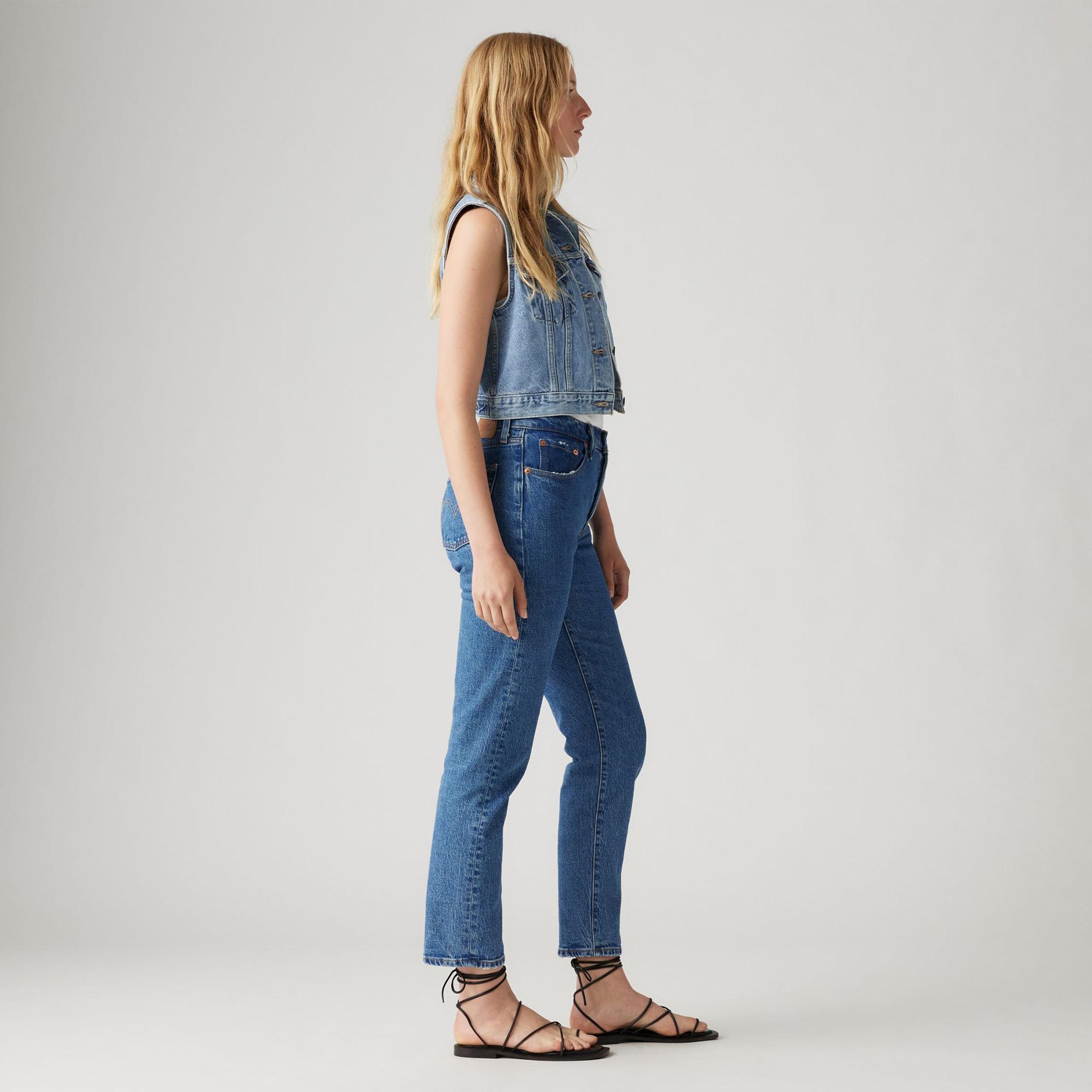 Levi's 501 Crop Jazz Pop Kadın Mavi Jean