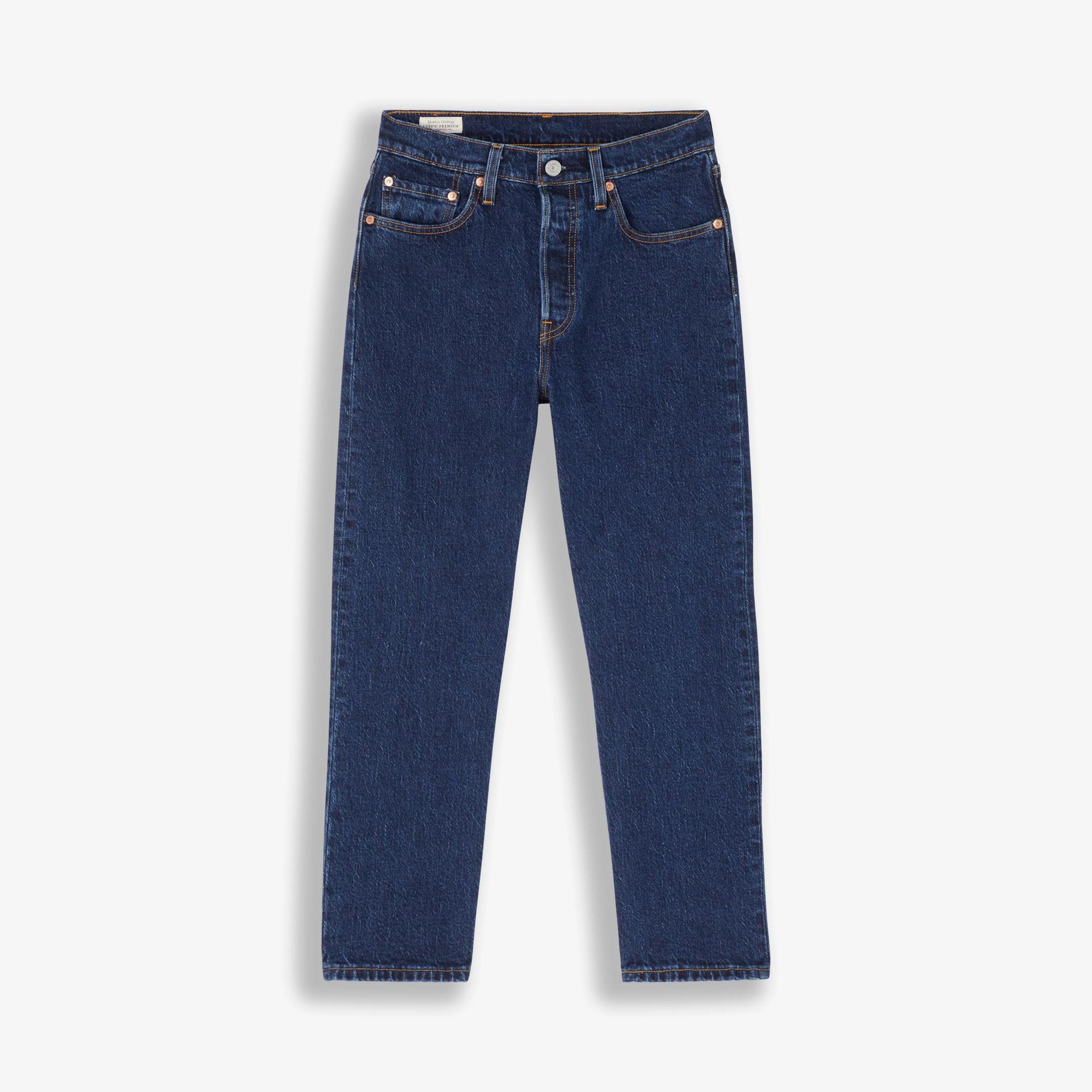Levi's 501 Crop Salsa Stonewash Kadın Lacivert Jean