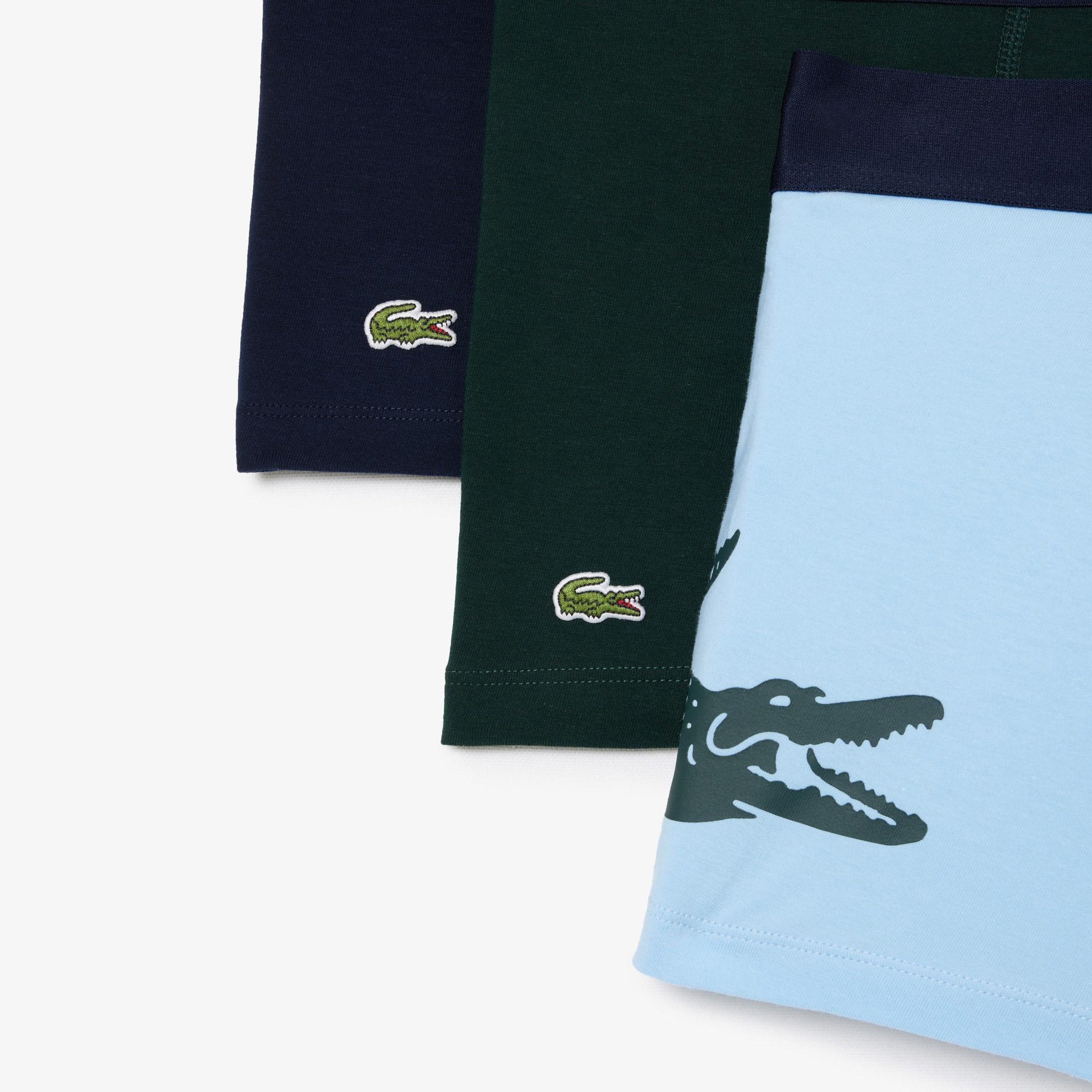 Lacoste Erkek 3'lü Renkli Boxer