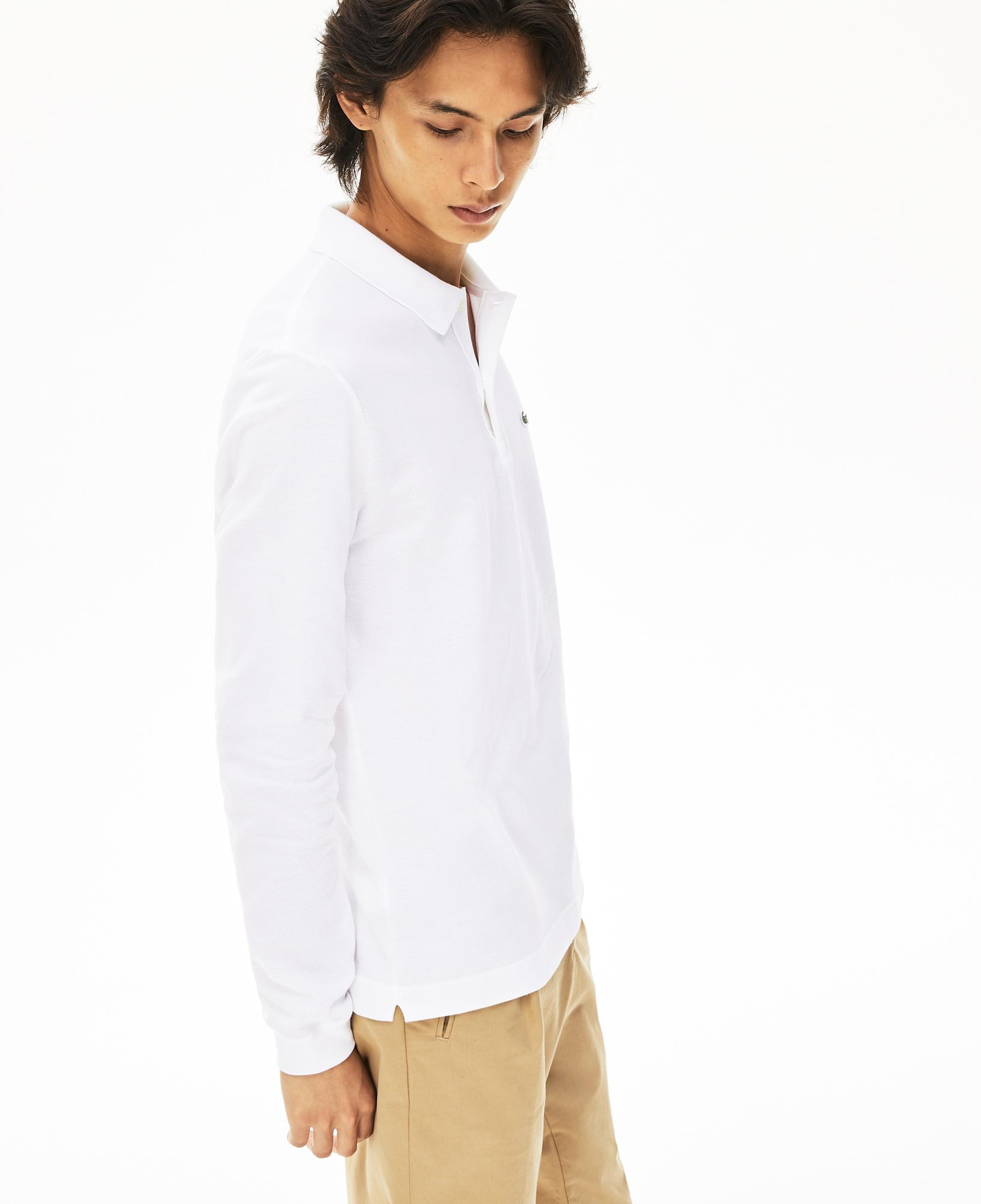 Lacoste L.12.12 Erkek Slim Fit Uzun Kollu Beyaz Polo