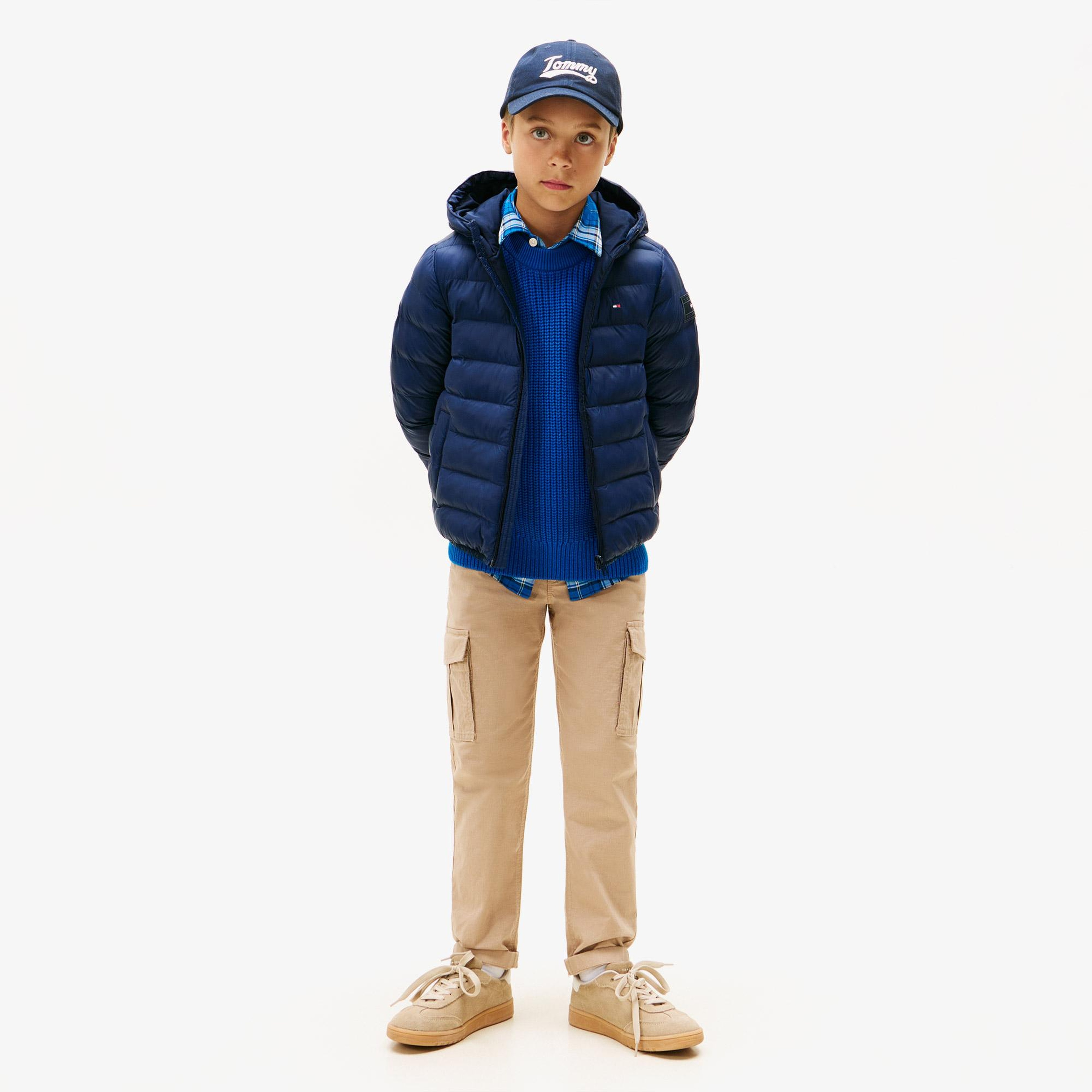 Tommy Hilfiger Lightweight Çocuk Lacivert Puffer Mont