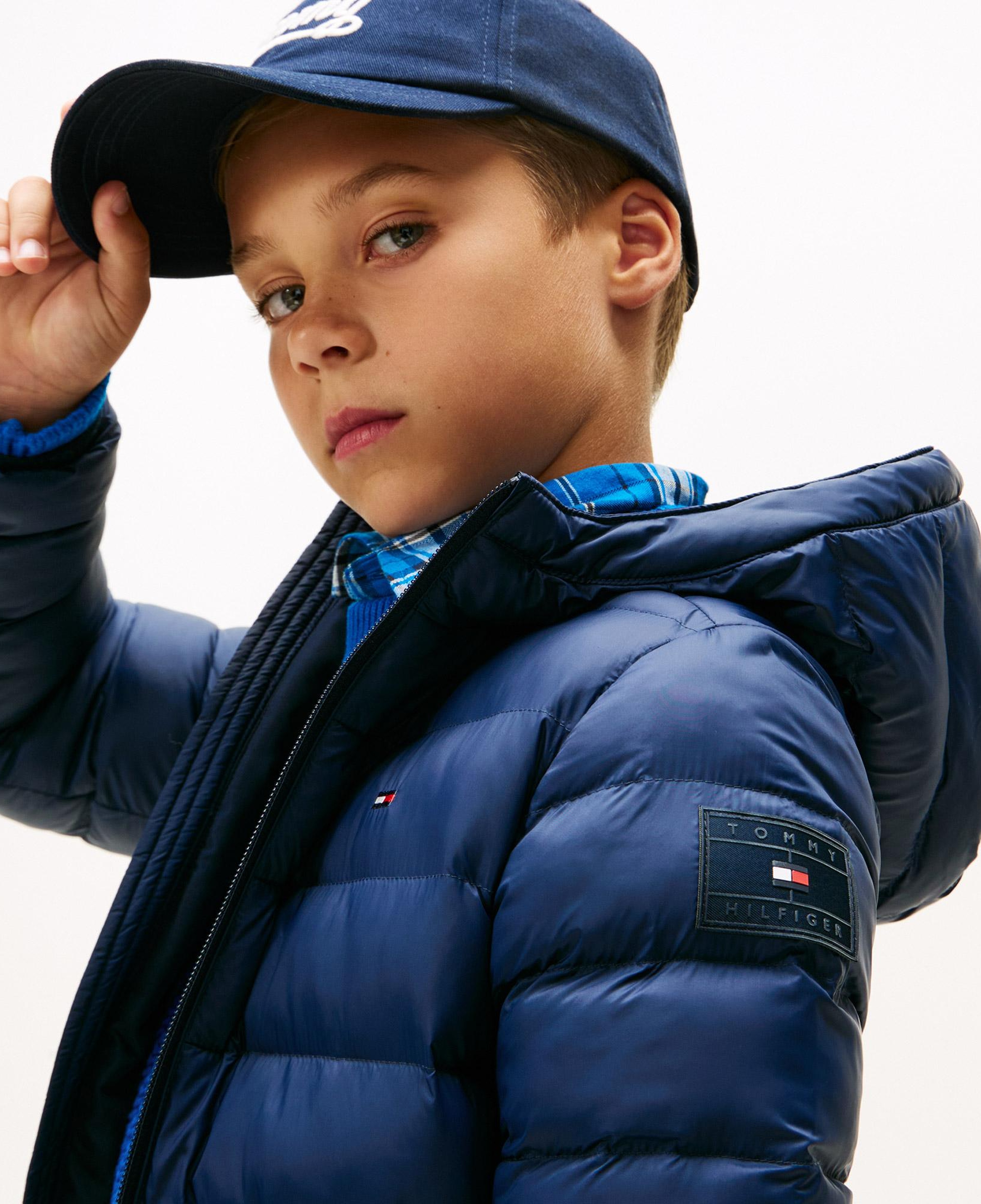 Tommy Hilfiger Lightweight Çocuk Lacivert Puffer Mont