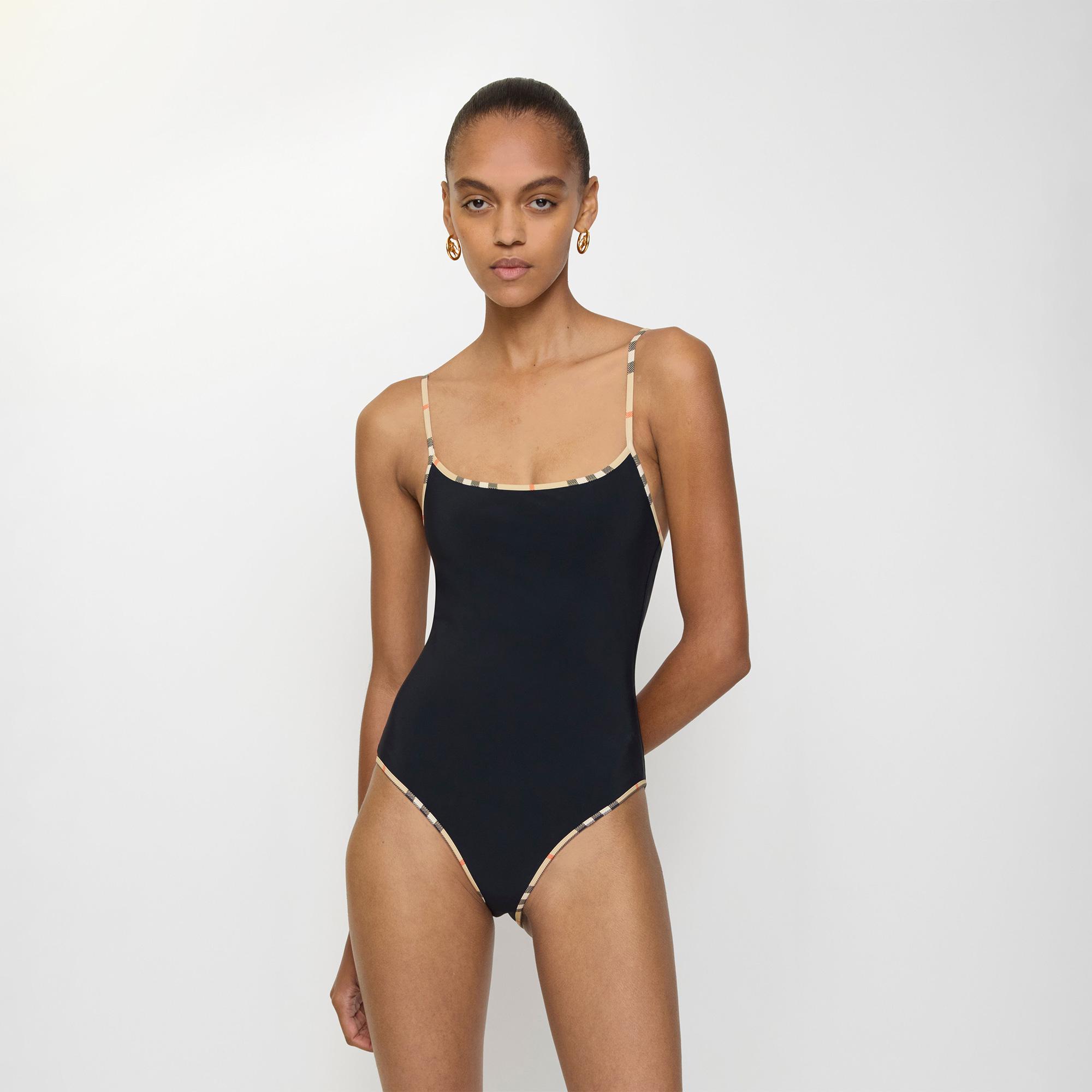 Burberry Sylvıa Kadın Siyah Mayo