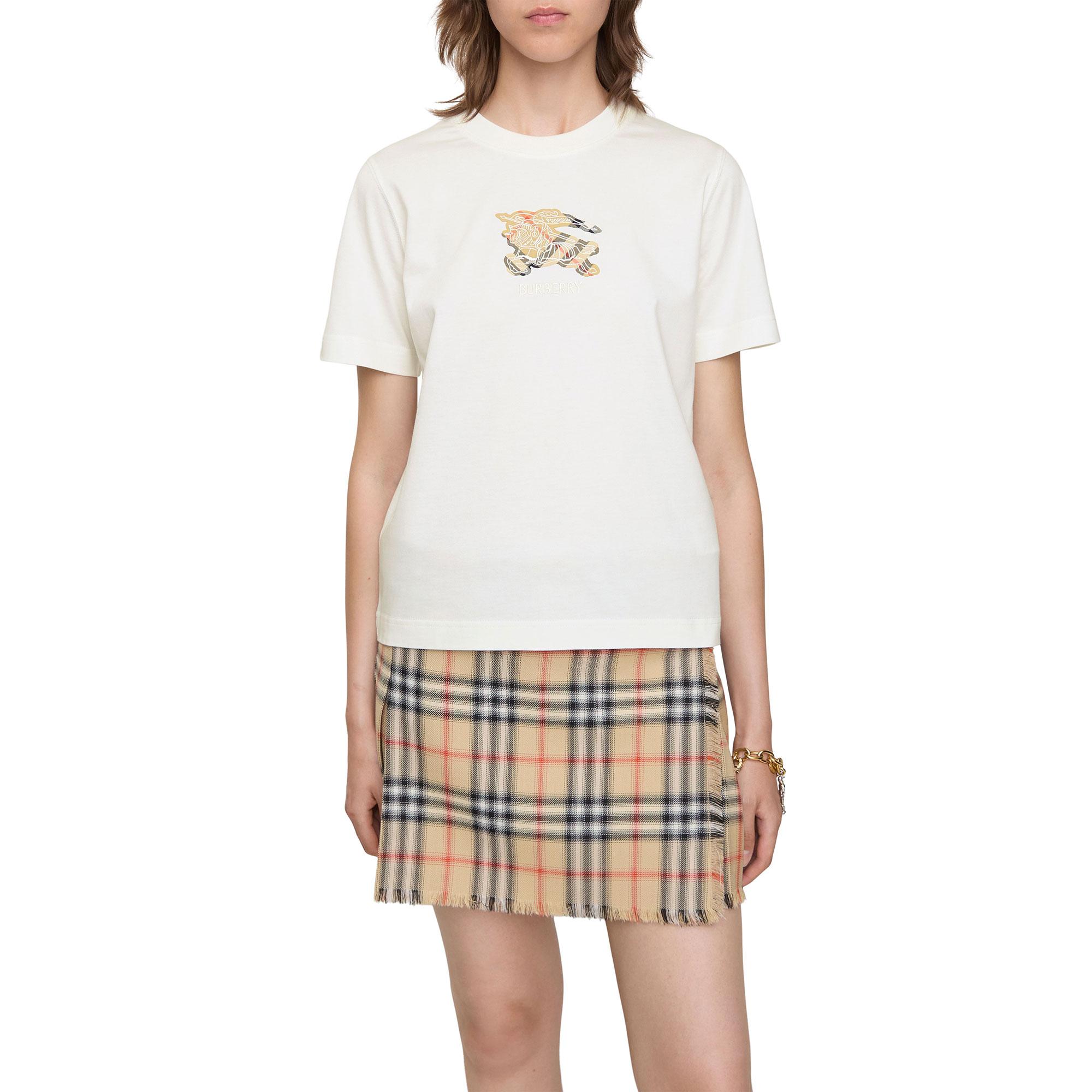 Burberry Frankie Kadın Beyaz T-Shirt