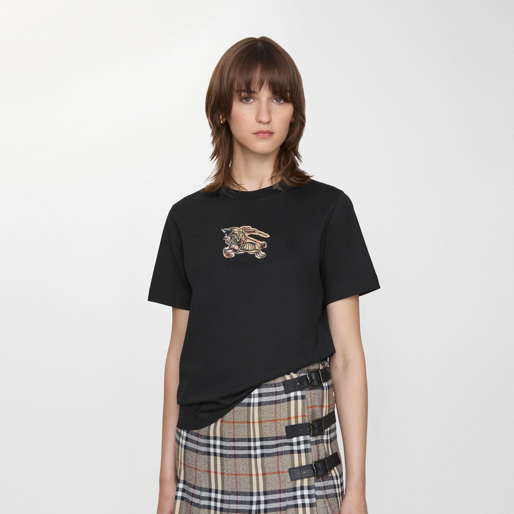 Burberry Frankie Kadın Siyah T-Shirt