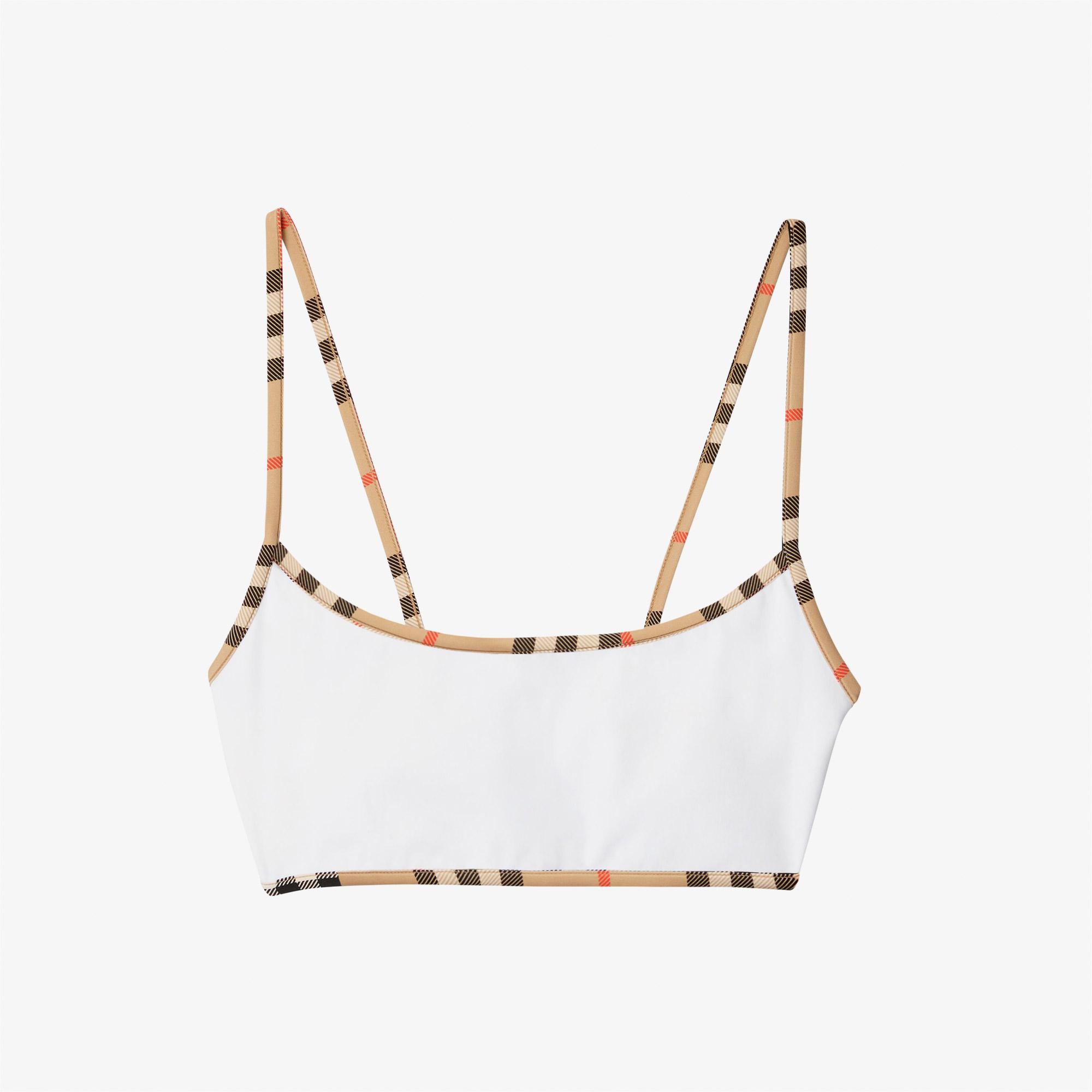 Burberry Starla Kadın Beyaz Bikini Üstü