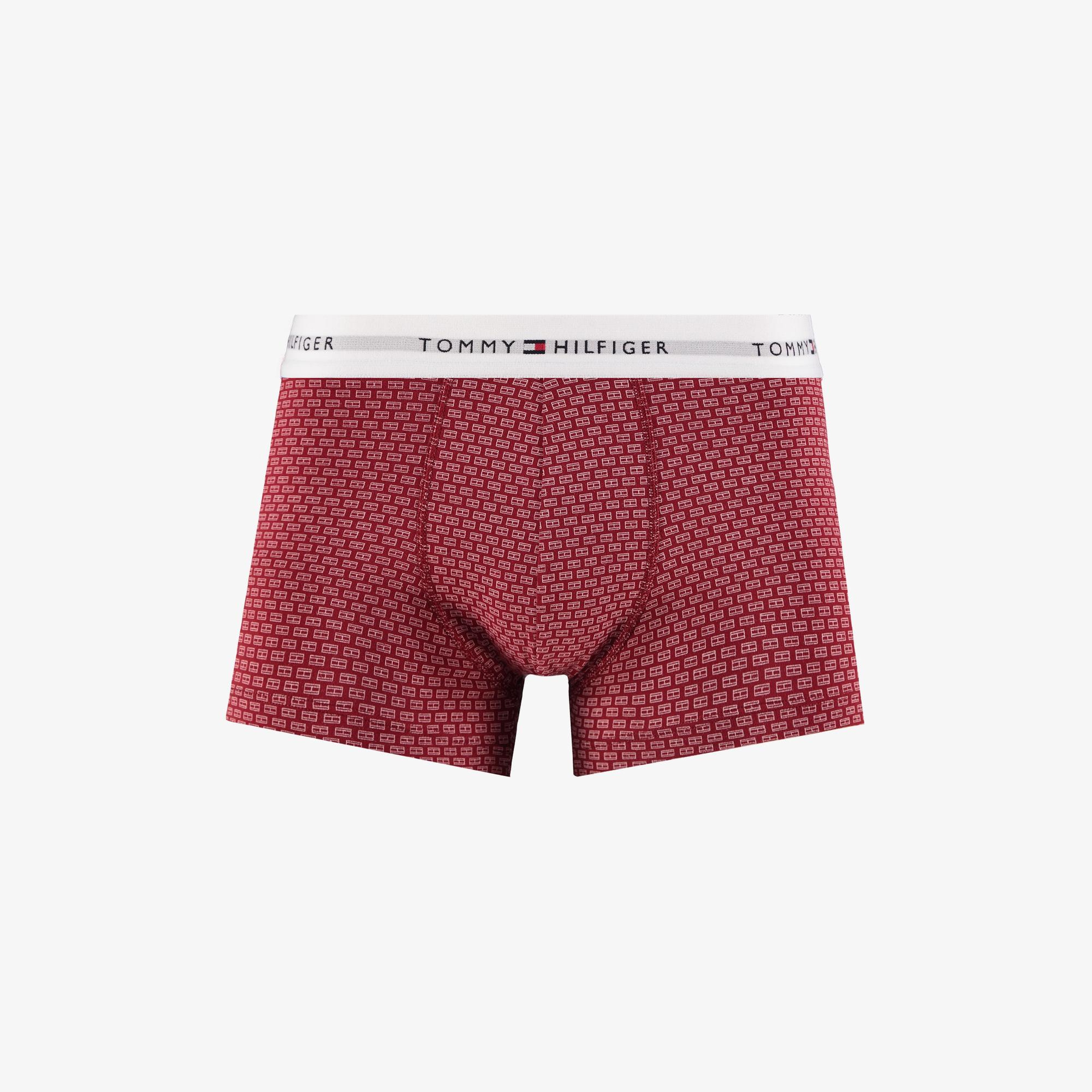 Tommy Hilfiger Signature 3'Lü Trunk Print Erkek Renkli Boxer
