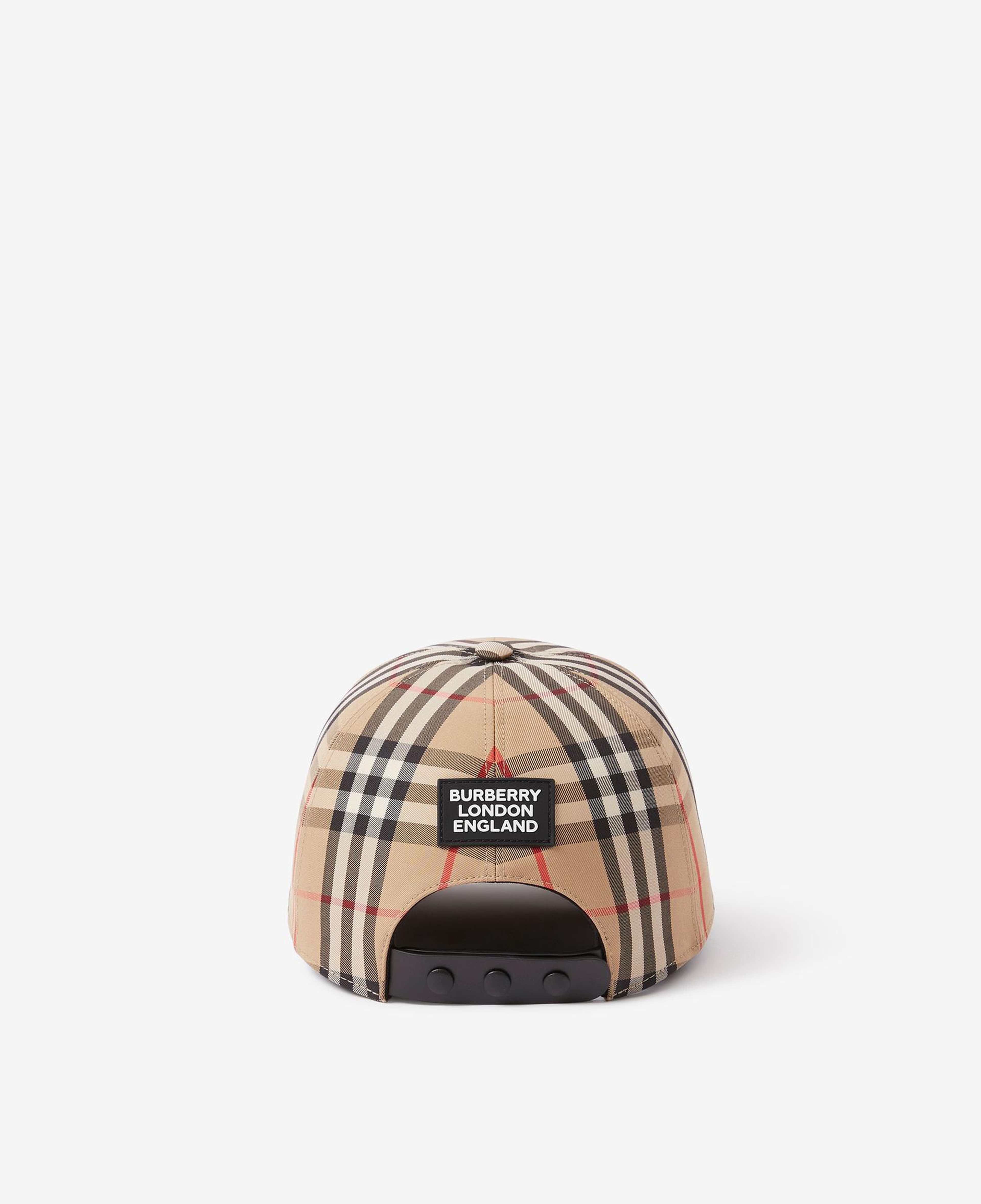 Burberry Trucker Logo Appliqu Vintage Kadın Bej Şapka