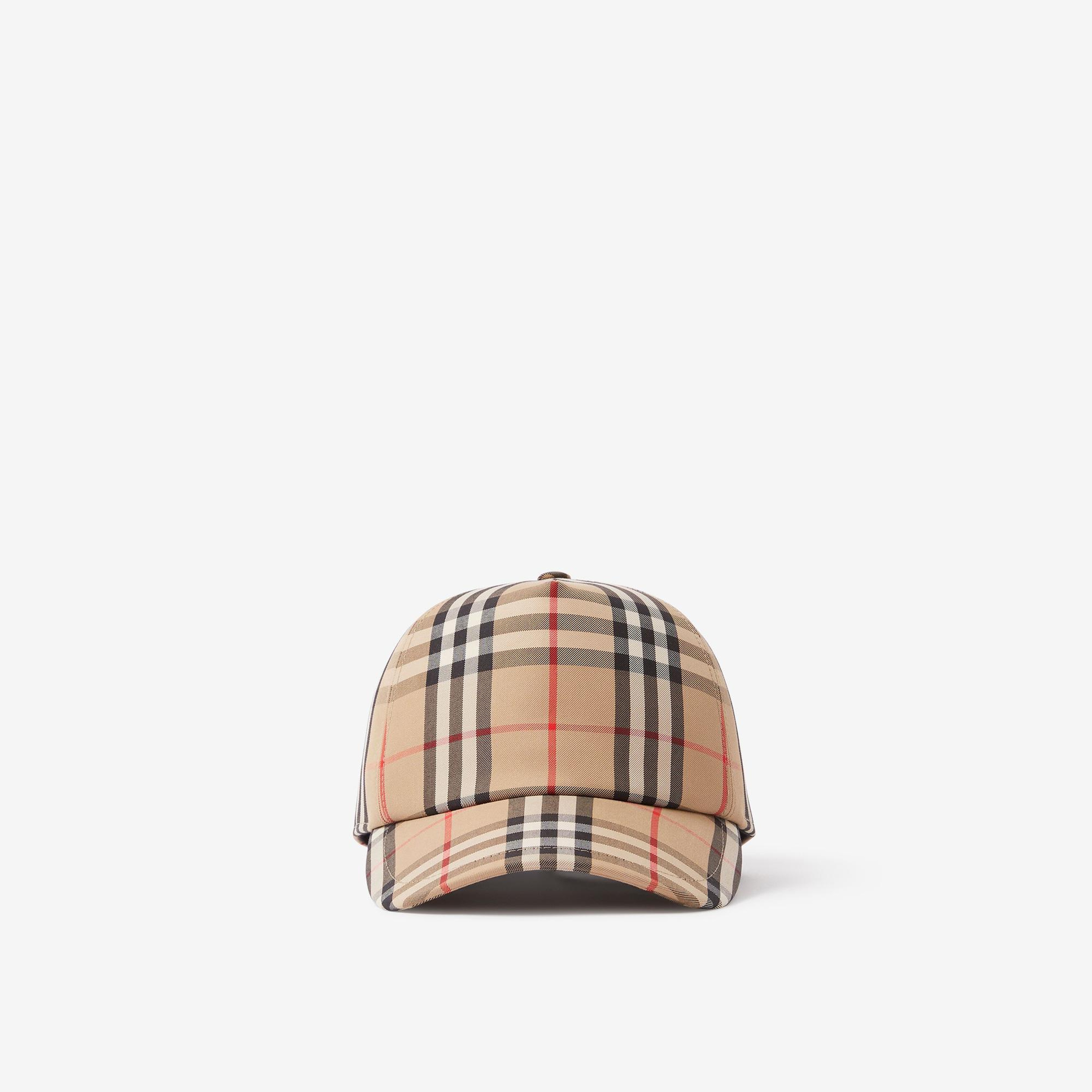 Burberry Trucker Logo Appliqu Vintage Kadın Bej Şapka