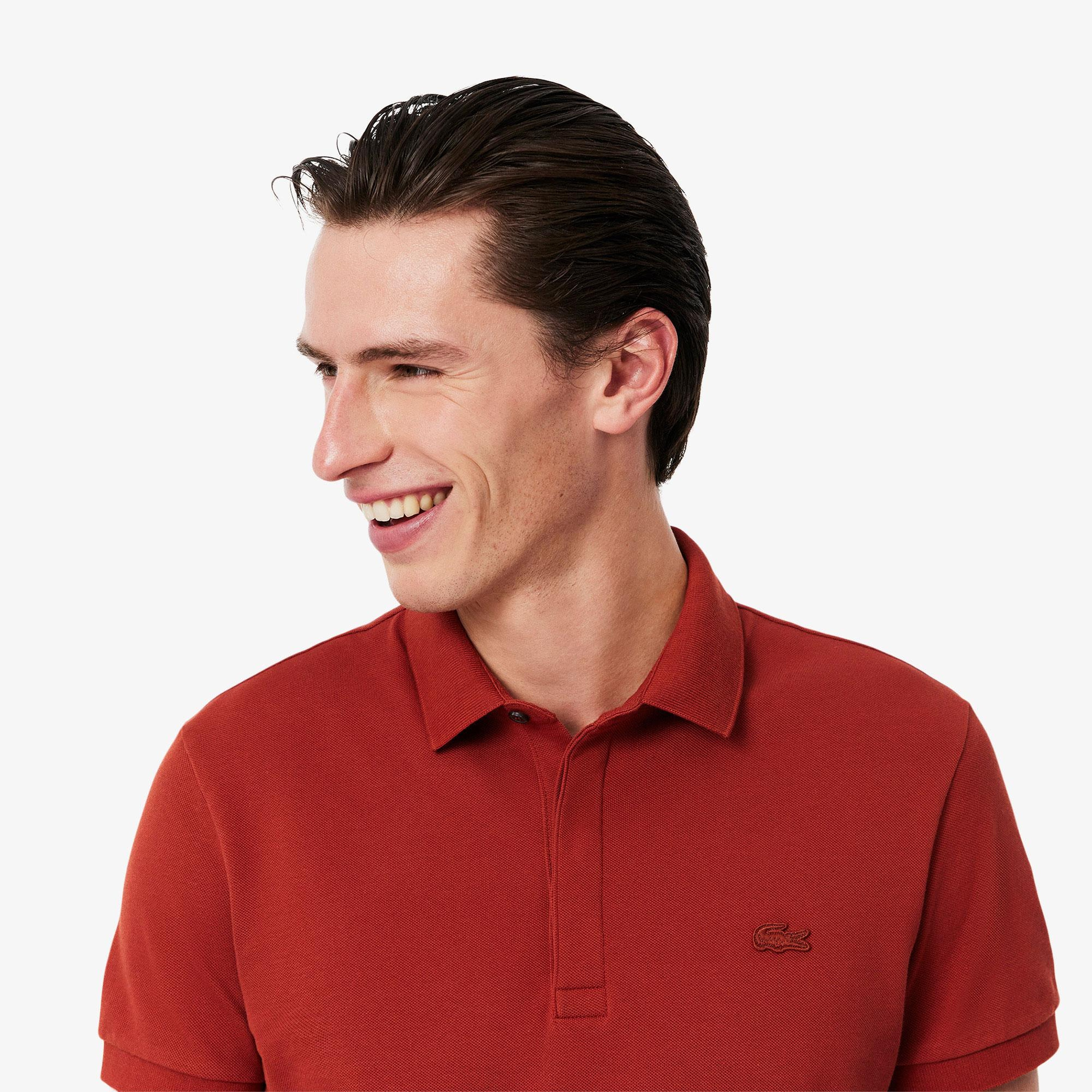 Erkek Regular Fit Kahverengi Paris Polo
