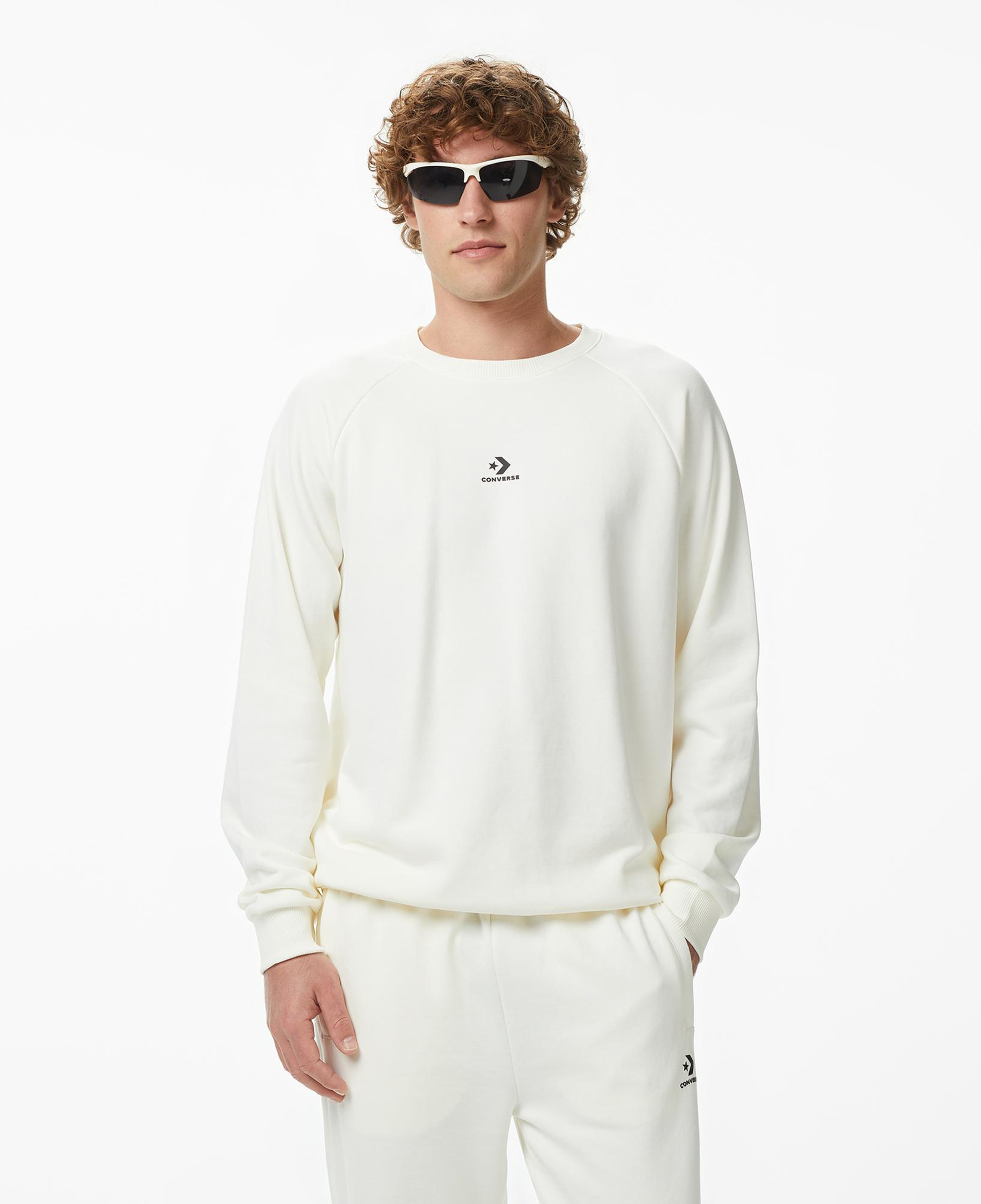 Converse Erkek Krem Sweatshirt