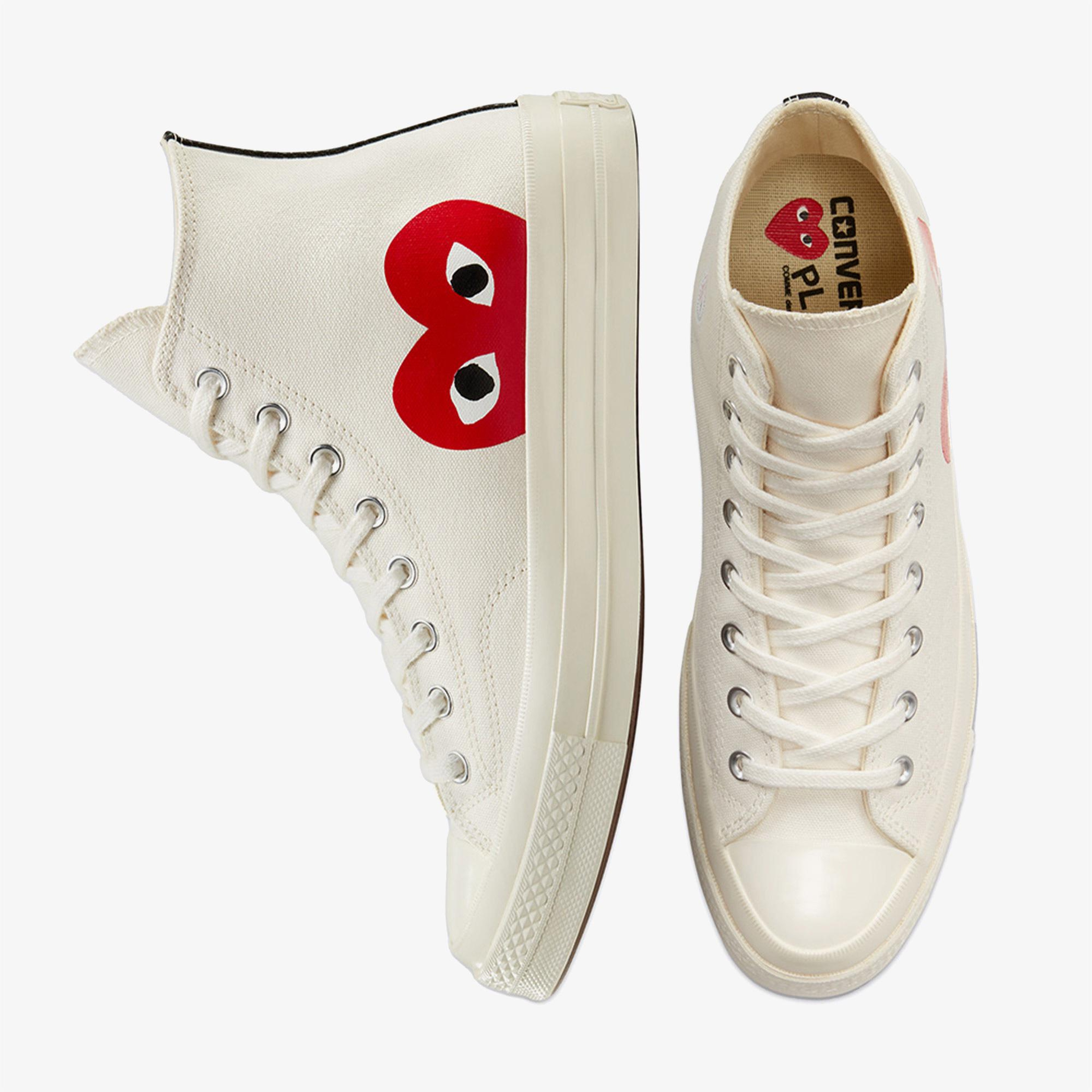 Converse X Comme Des Garçons Play Chuck 70 Unisex Beyaz Sneaker