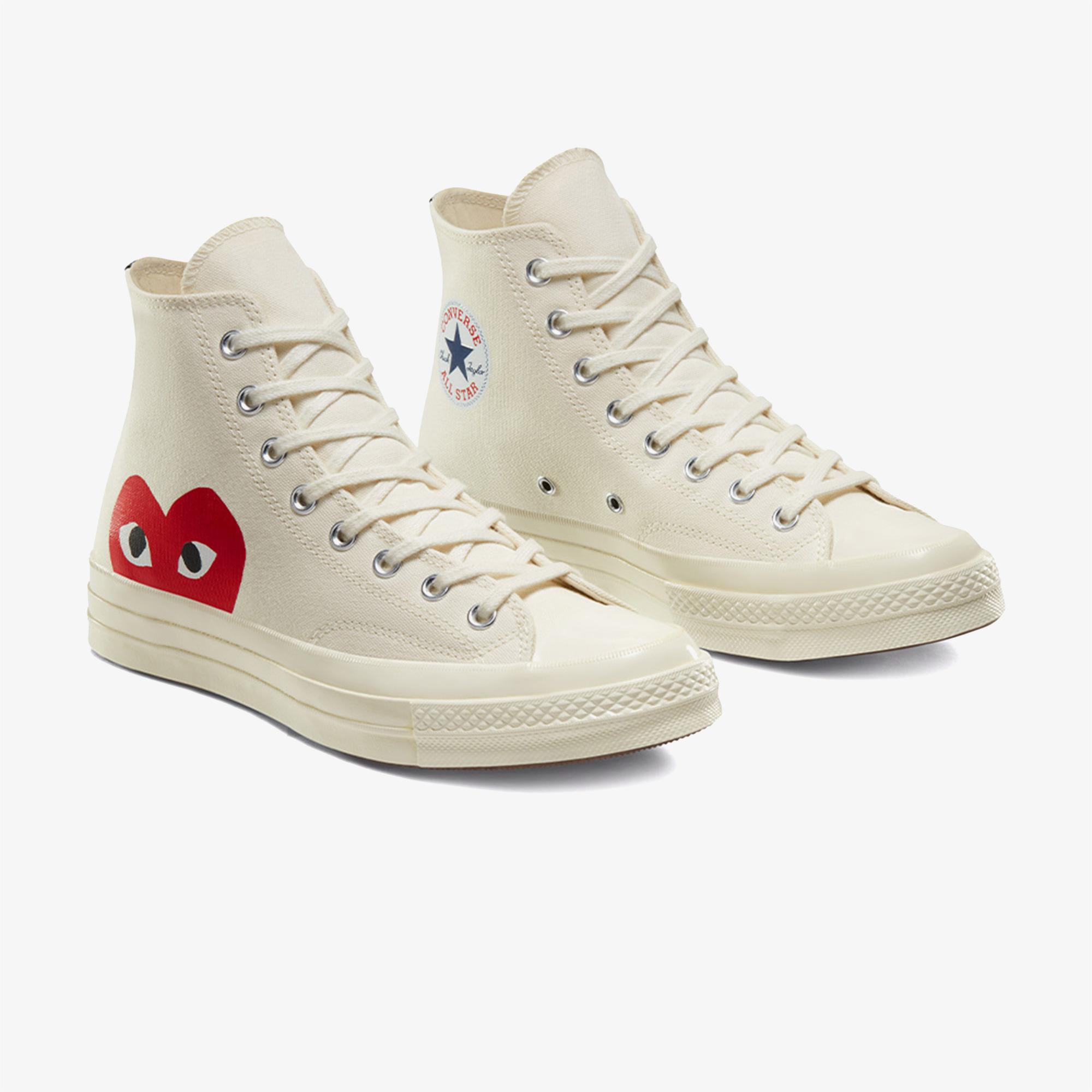Converse X Comme Des Garçons Play Chuck 70 Unisex Beyaz Sneaker