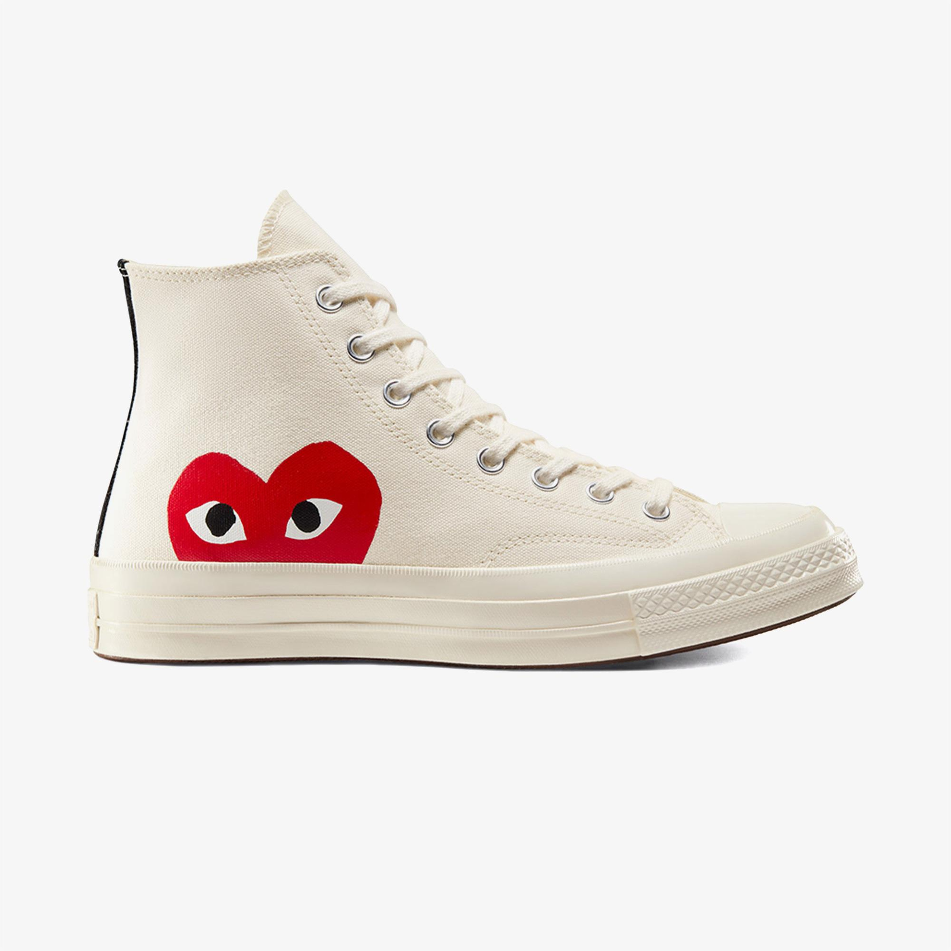 Converse X Comme Des Garçons Play Chuck 70 Unisex Beyaz Sneaker