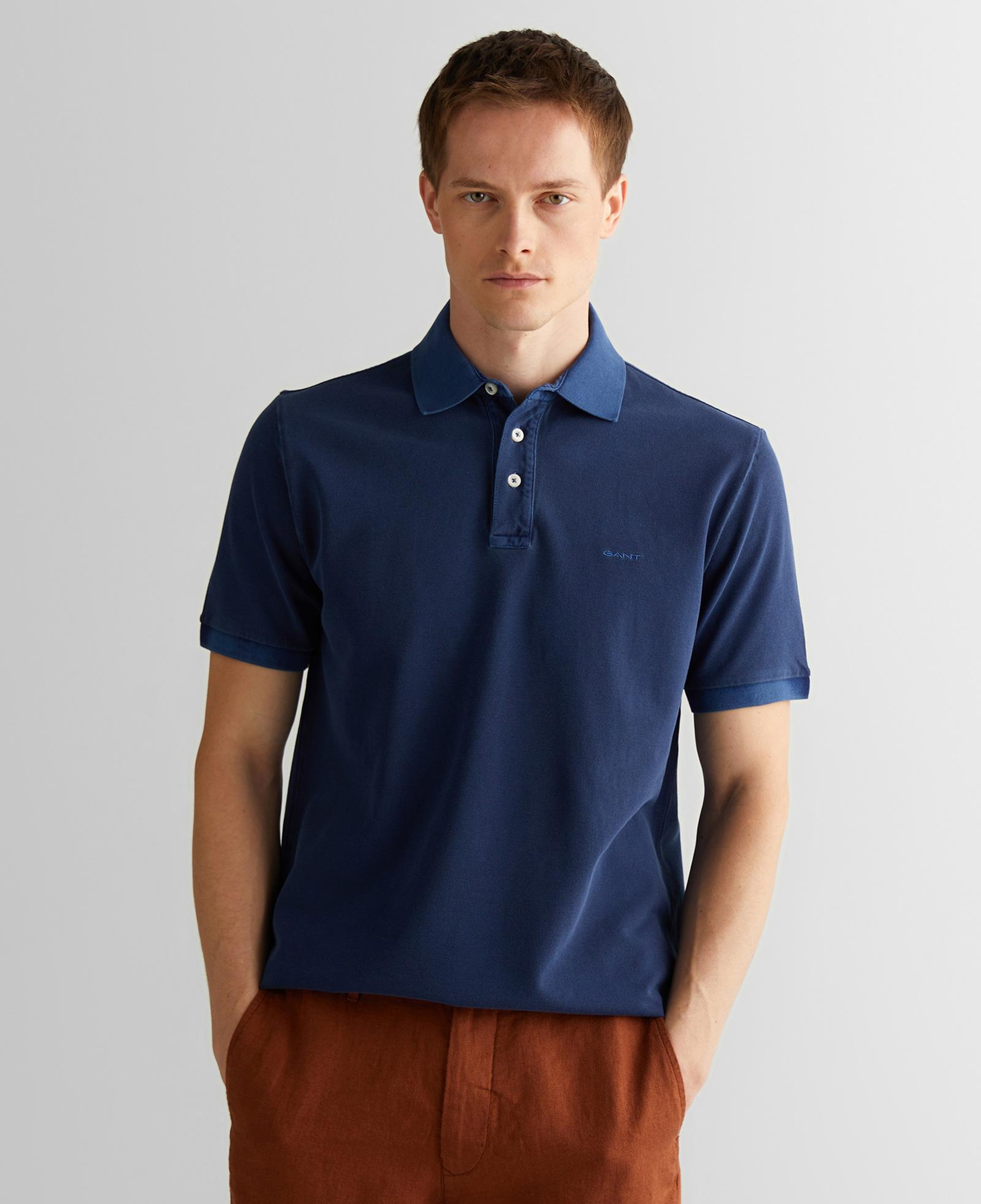Gant Erkek Lacivert Regular Fit Polo