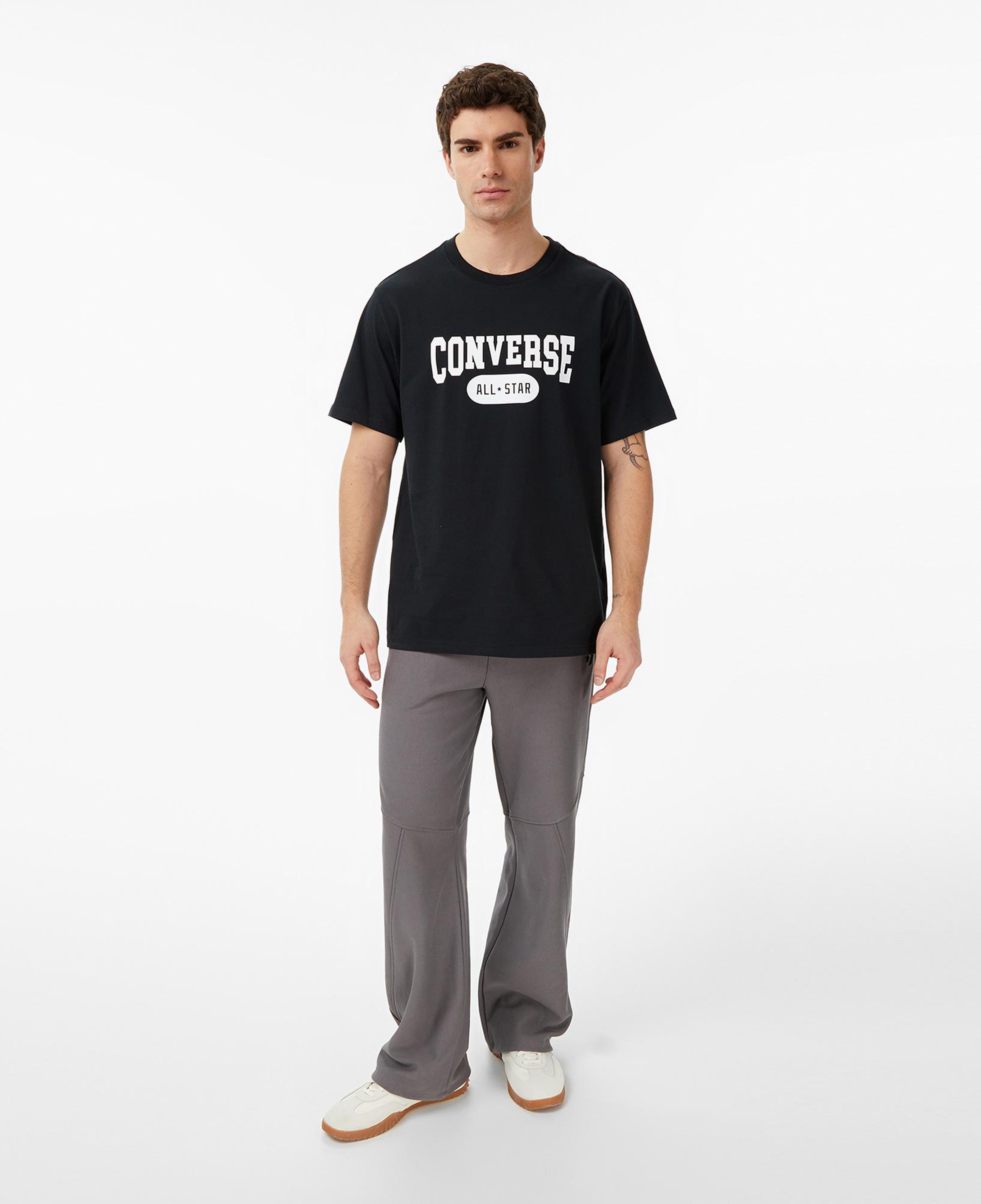 Converse Erkek Baskılı Siyah T-Shirt