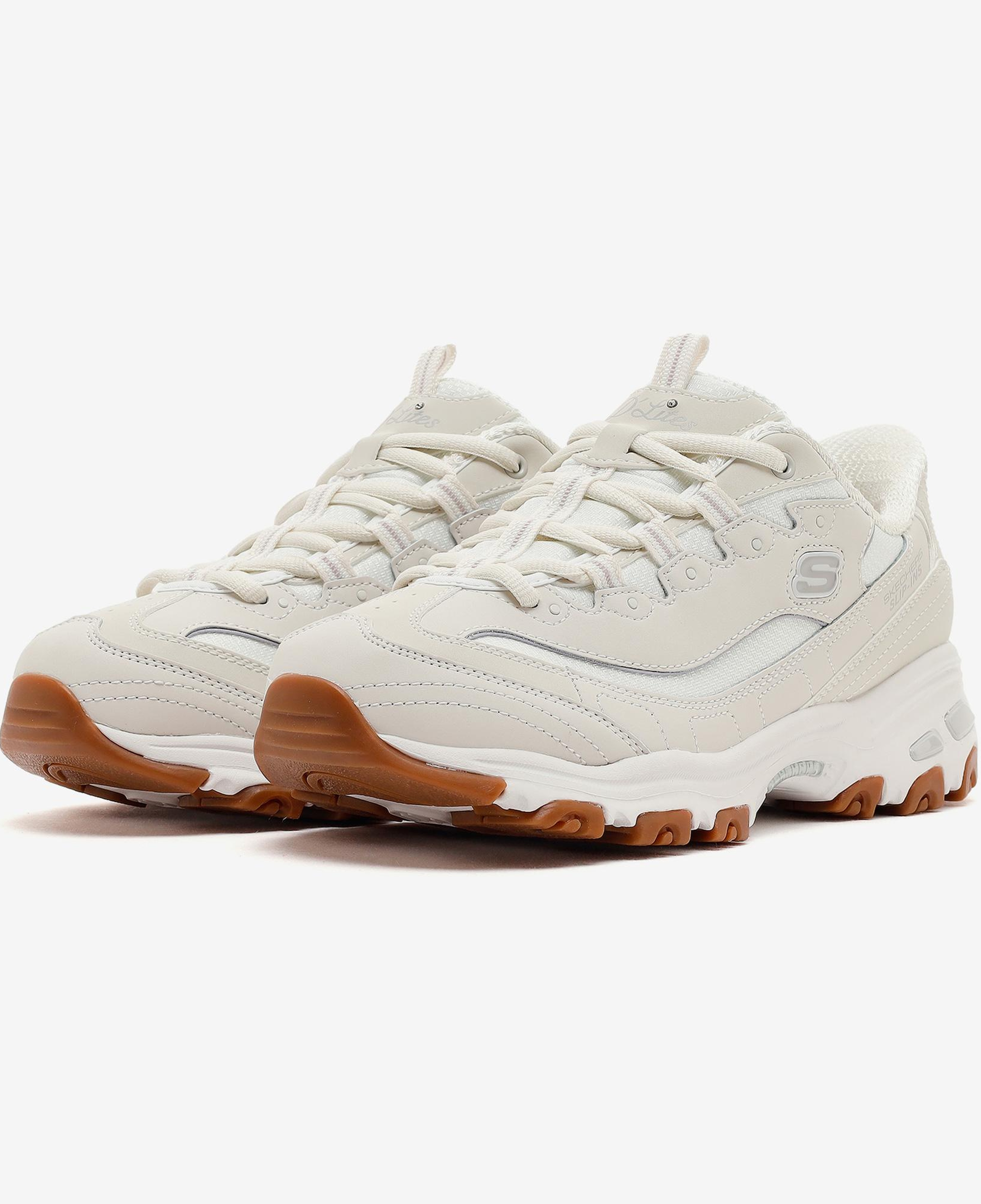 Skechers D'Lites Kadın Beyaz Sneaker