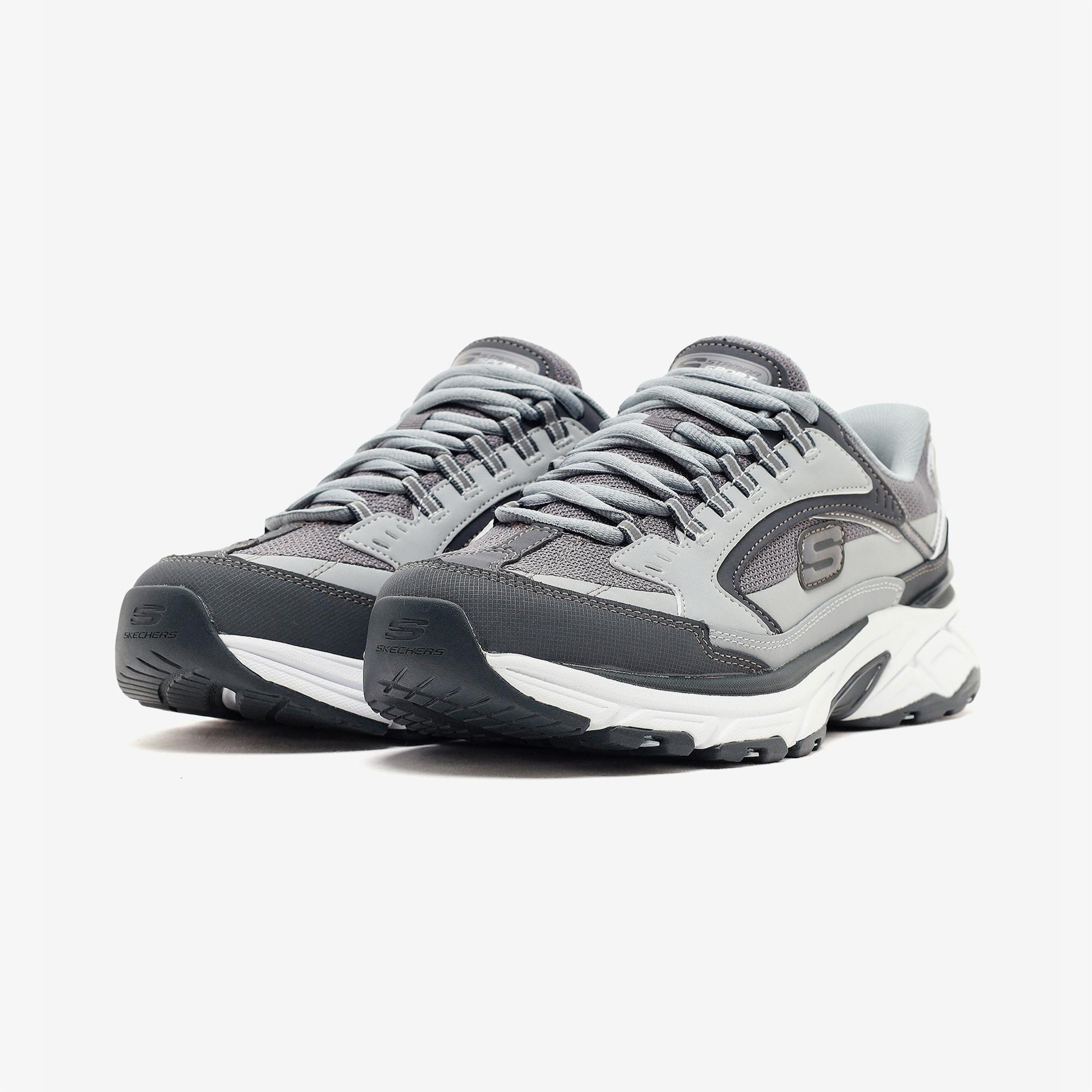Skechers Stamina Sport Erkek Gri Sneaker