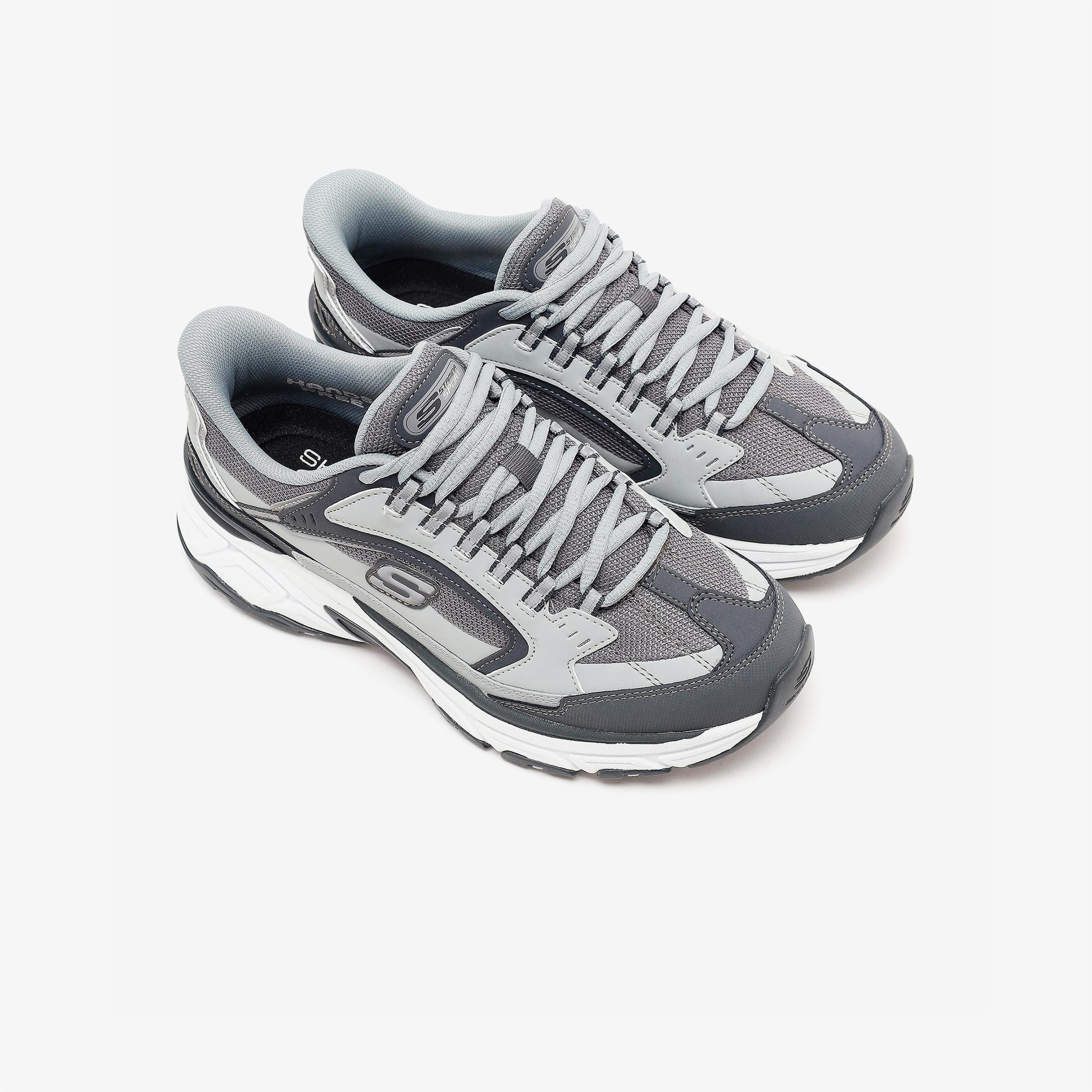Skechers Stamina Sport Erkek Gri Sneaker