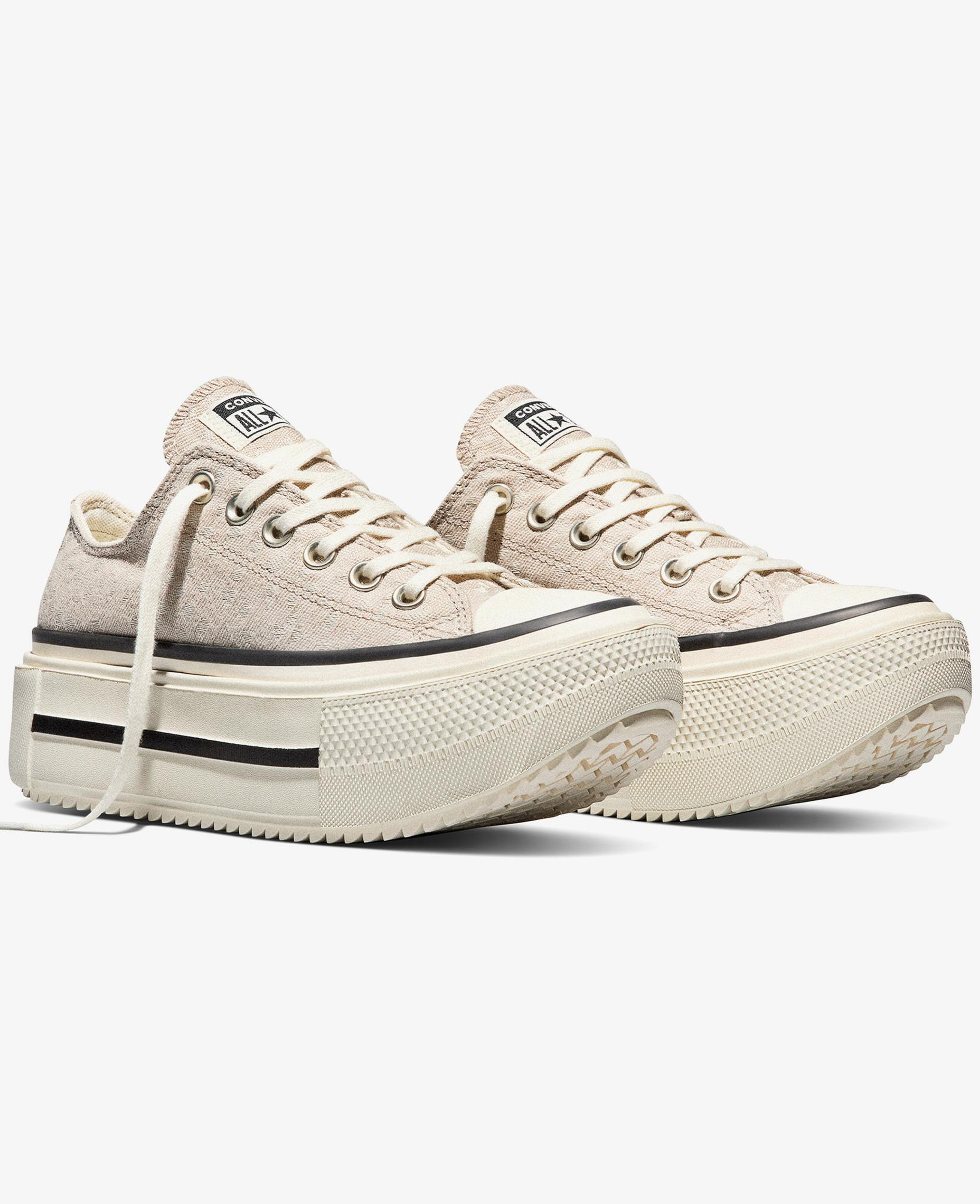 Converse Chuck Taylor All Star Lift Double Stack Unisex Bej Sneaker