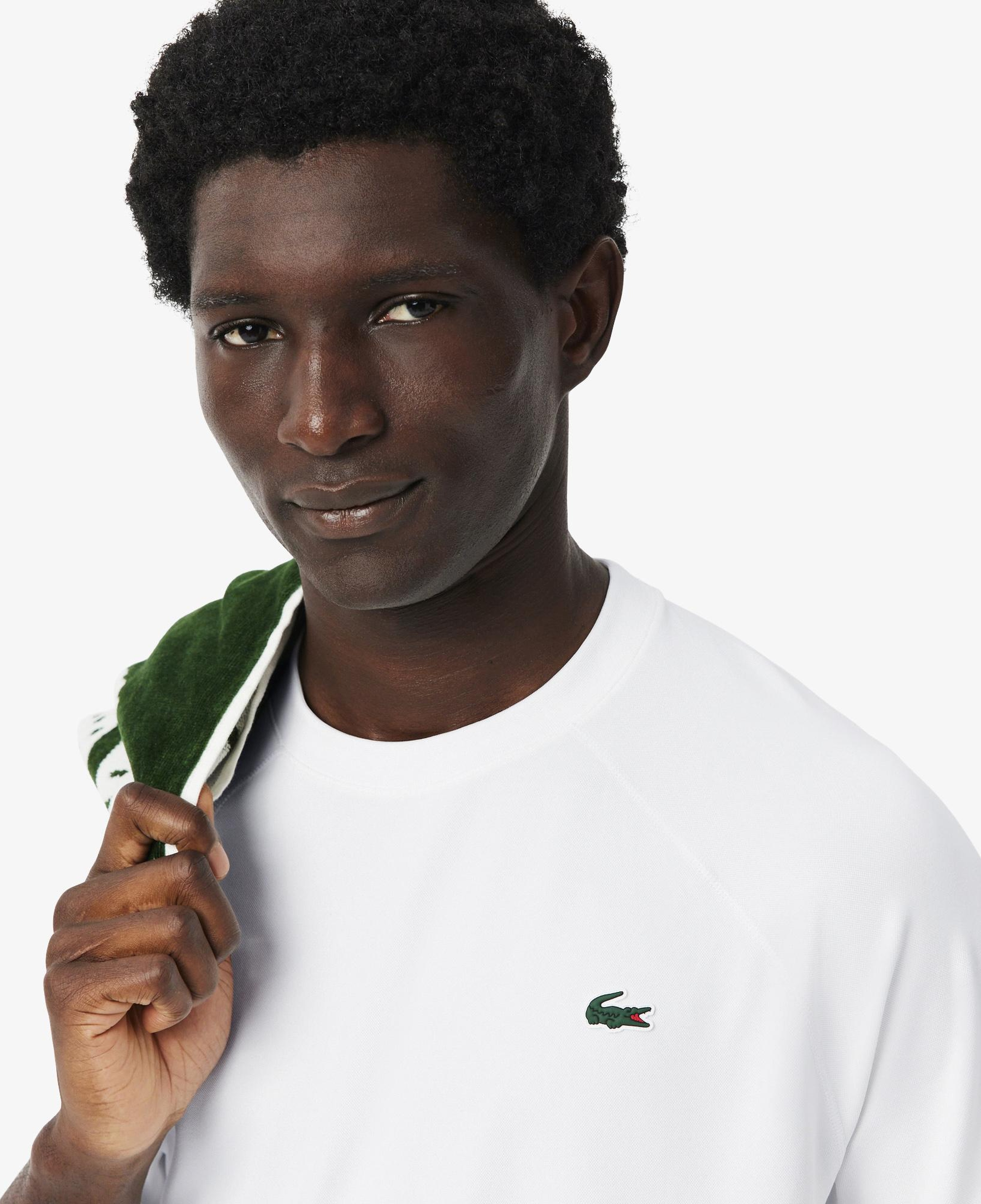 Lacoste Erkek Regular Fit Bisiklet Yaka Beyaz T-Shirt