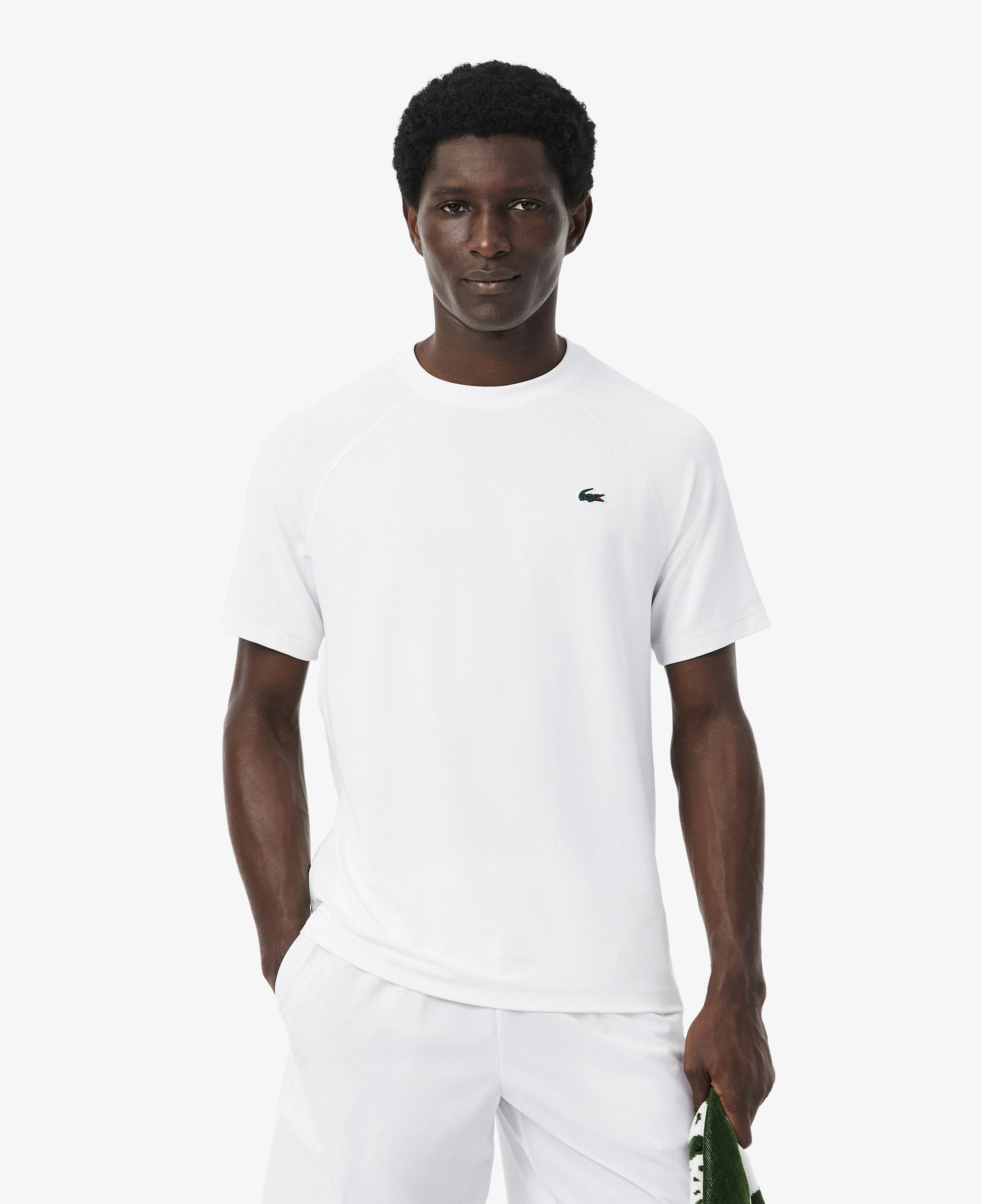 Lacoste Erkek Regular Fit Bisiklet Yaka Beyaz T-Shirt