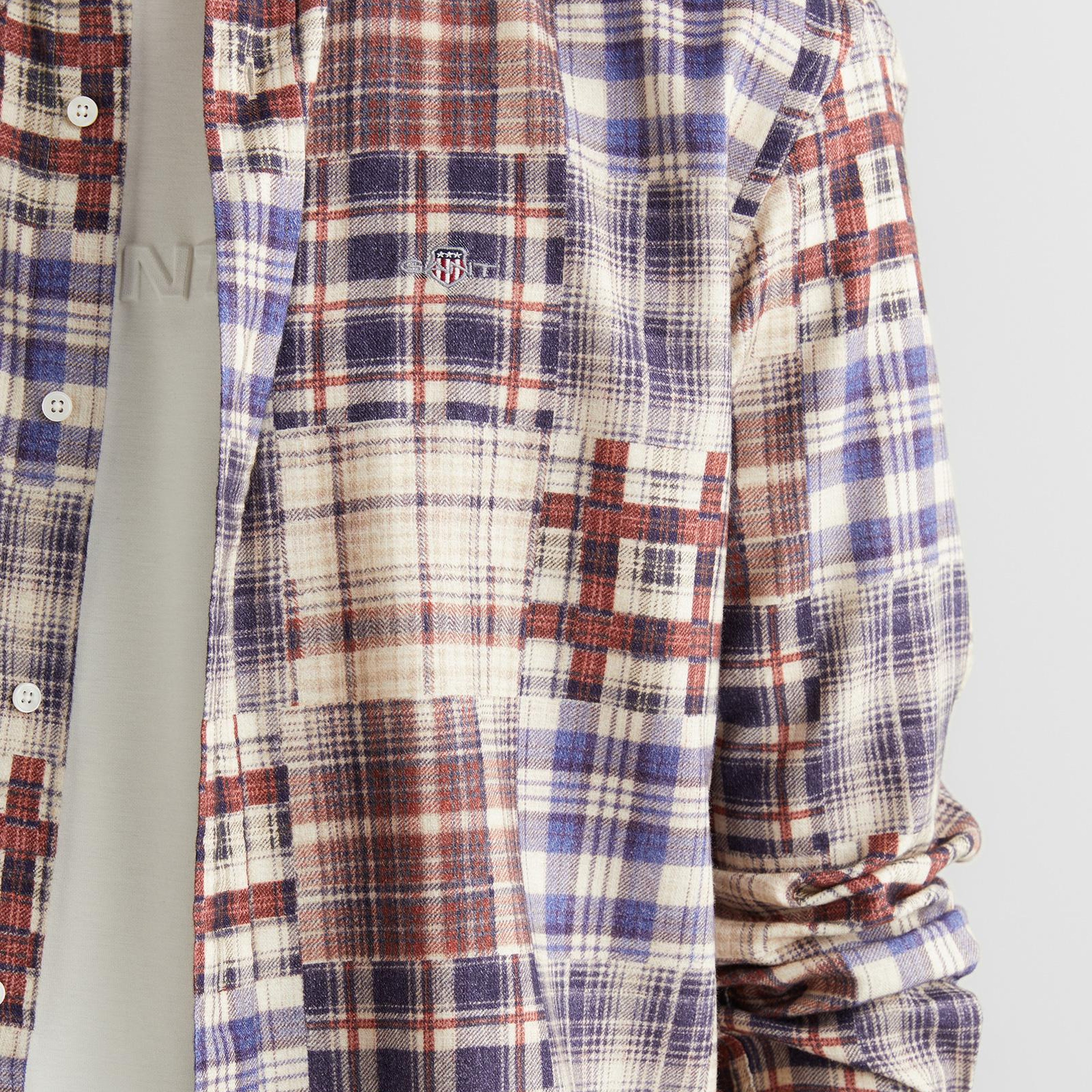 GANT Erkek Bordo Relaxed Fit Gömlek