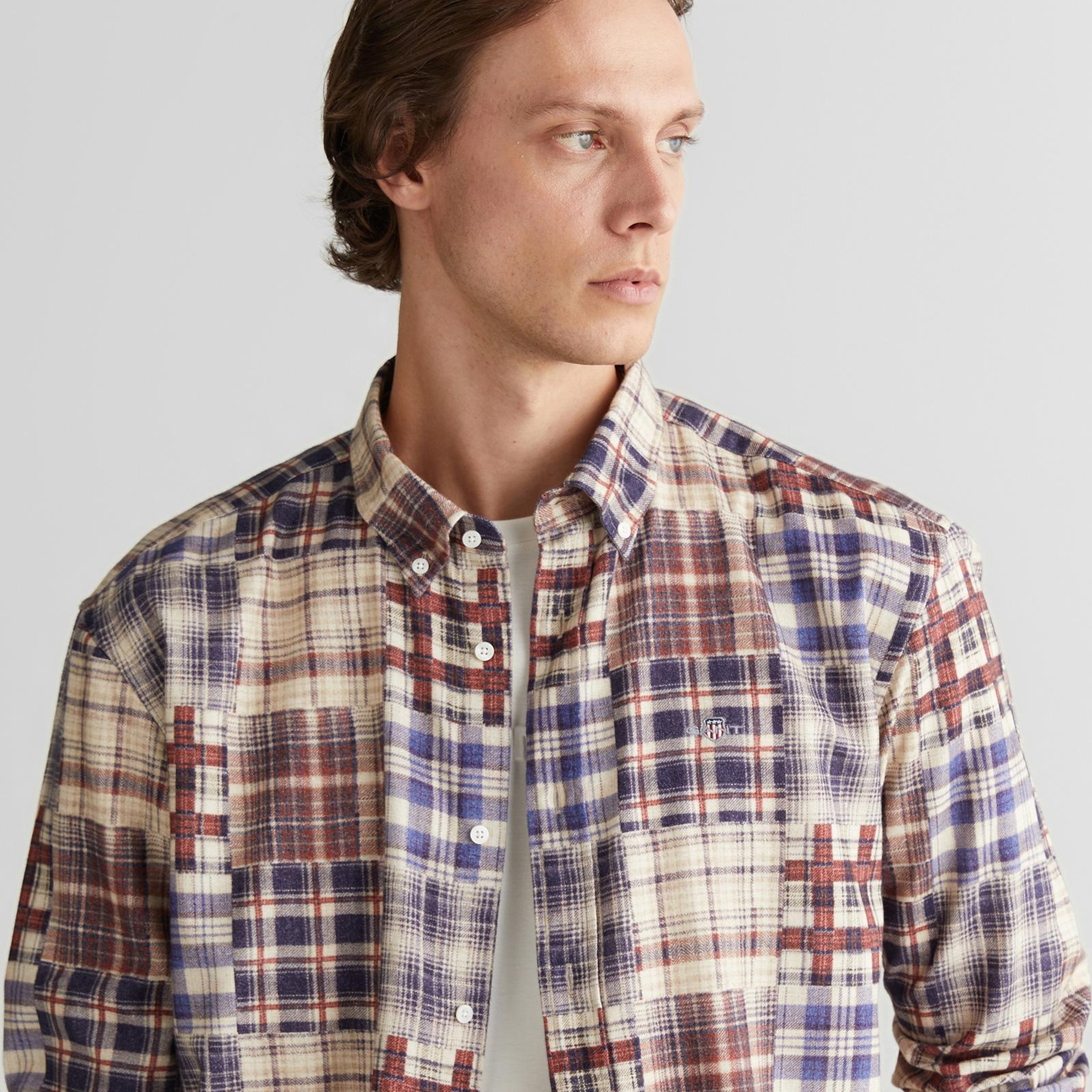 GANT Erkek Bordo Relaxed Fit Gömlek