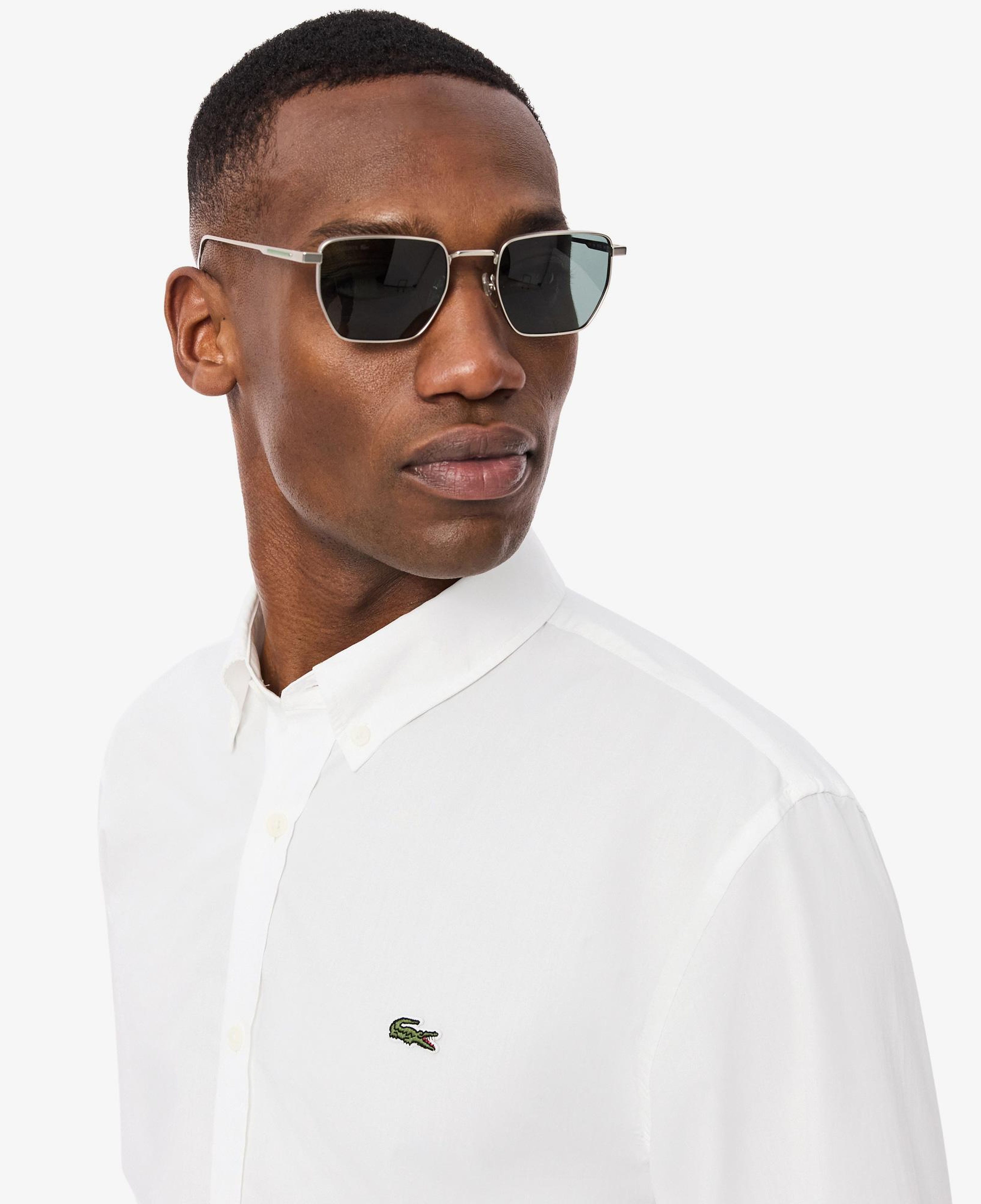Lacoste Erkek Regular Fit Düğmeli Yaka Beyaz Gömlek