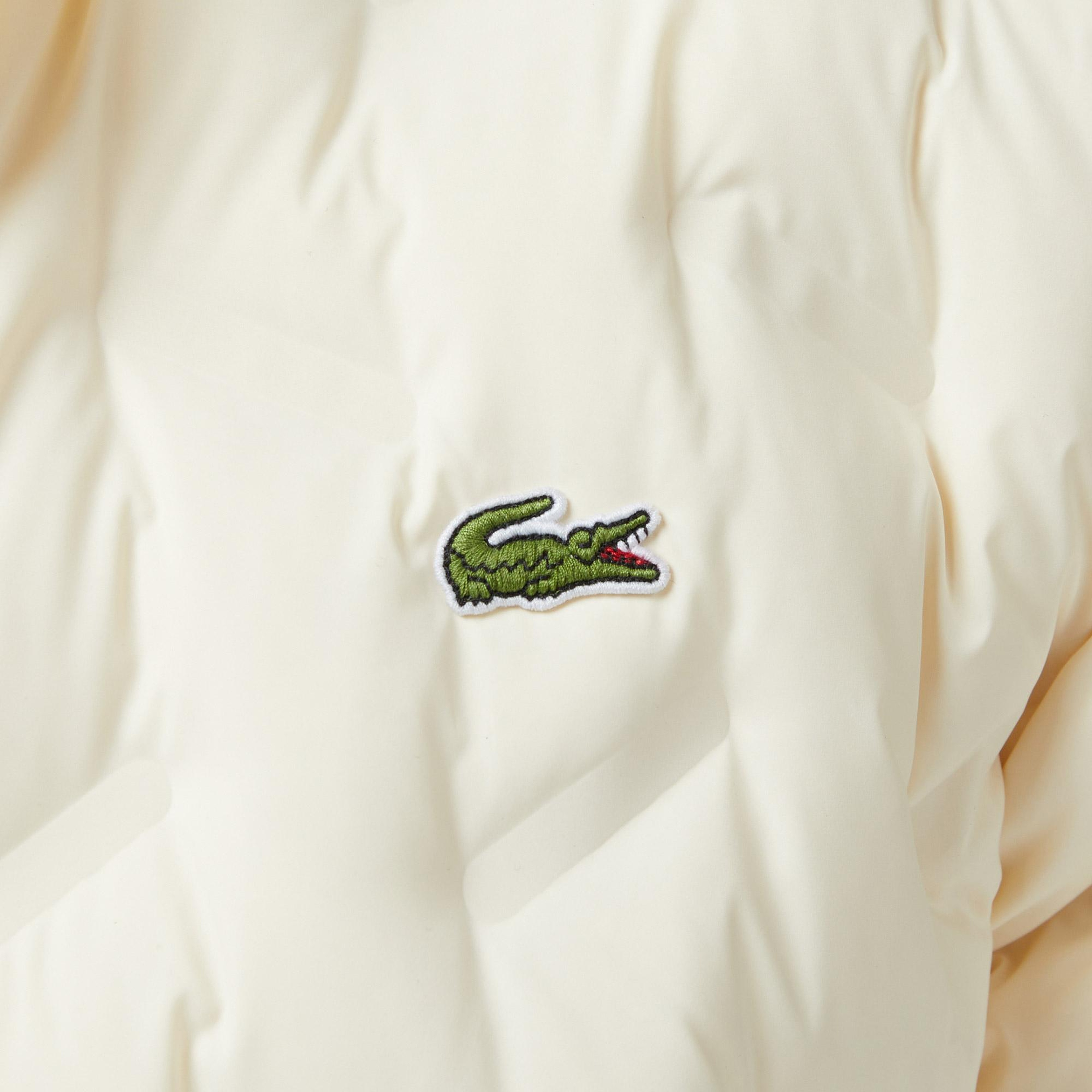 Lacoste Erkek Regular Fit Dik Yaka Kapitone Krem Mont