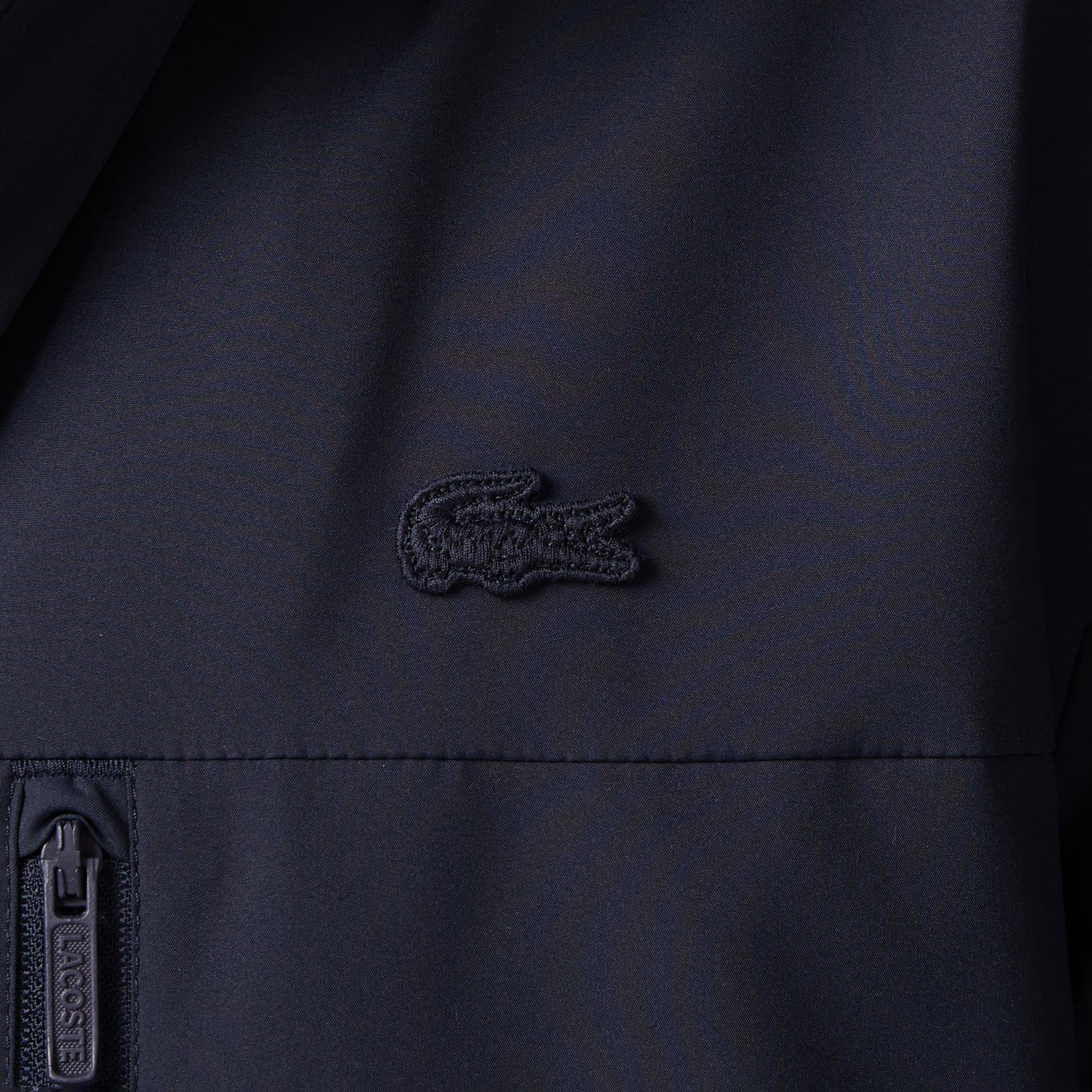 Lacoste Erkek Relaxed Fit Kapüşonlu Lacivert Mont