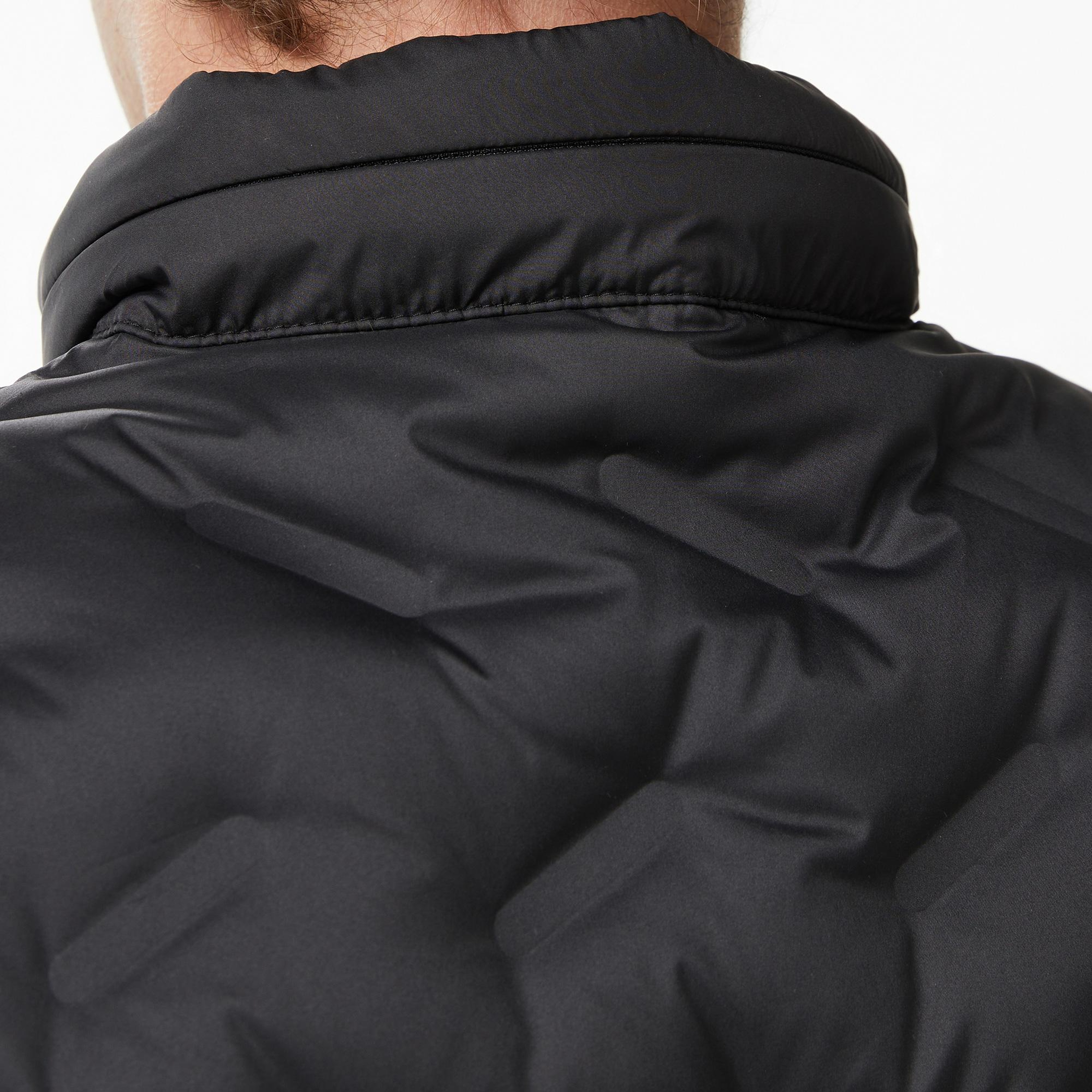 Lacoste Erkek Regular Fit Dik Yaka Kapitone Siyah Mont