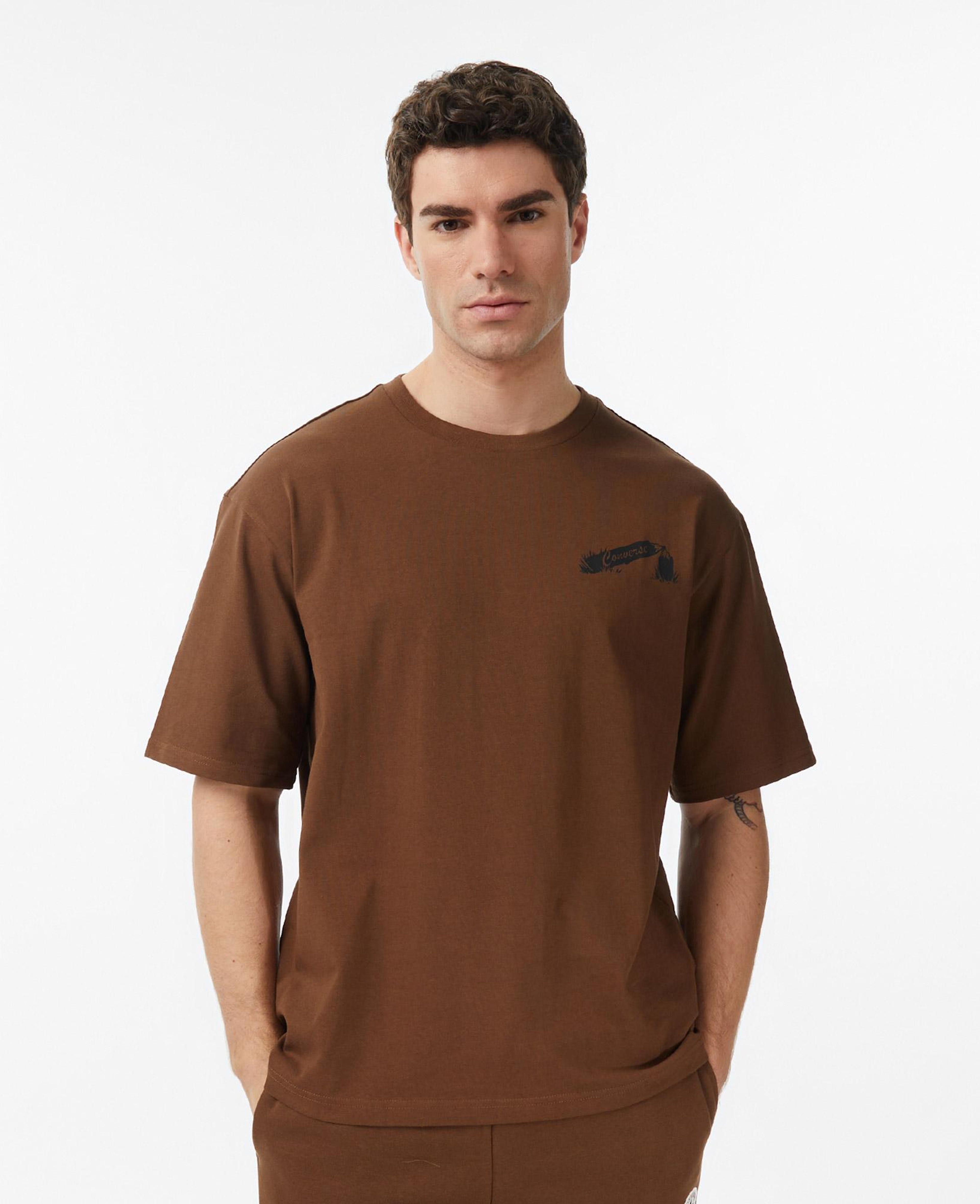Converse Erkek Kahverengi T-Shirt