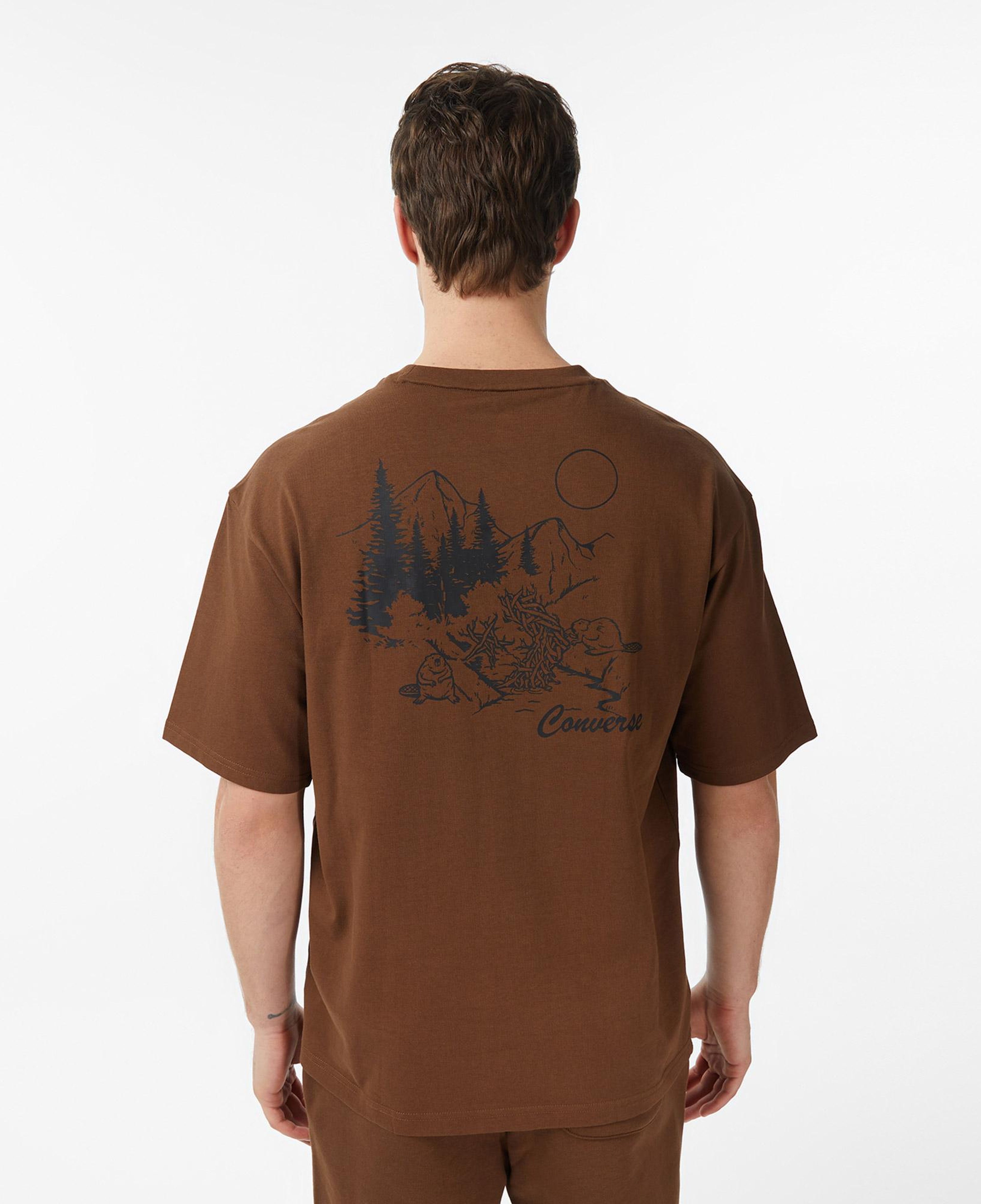 Converse Erkek Kahverengi T-Shirt