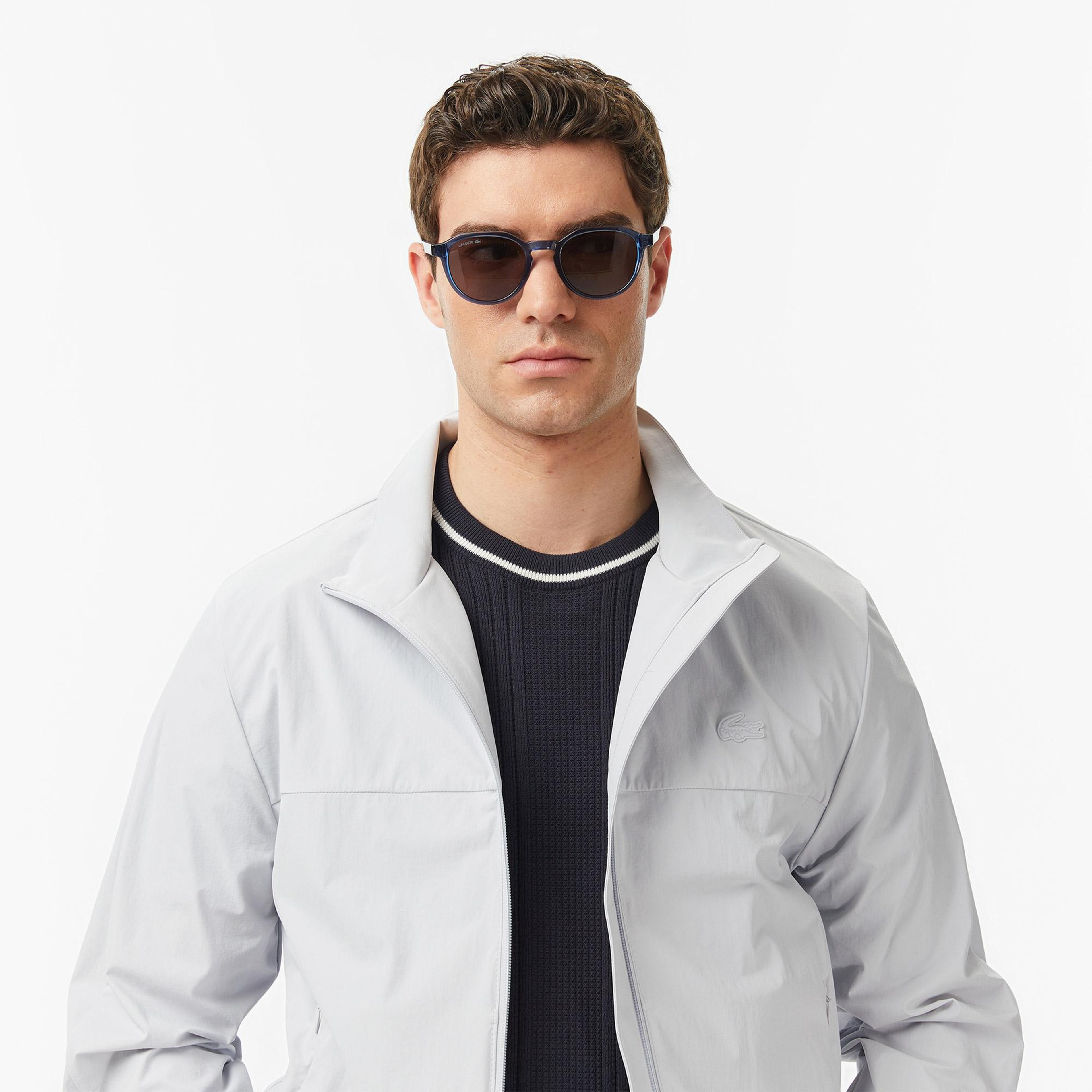 Lacoste Erkek Regular Fit Dik Yaka Gri Mont