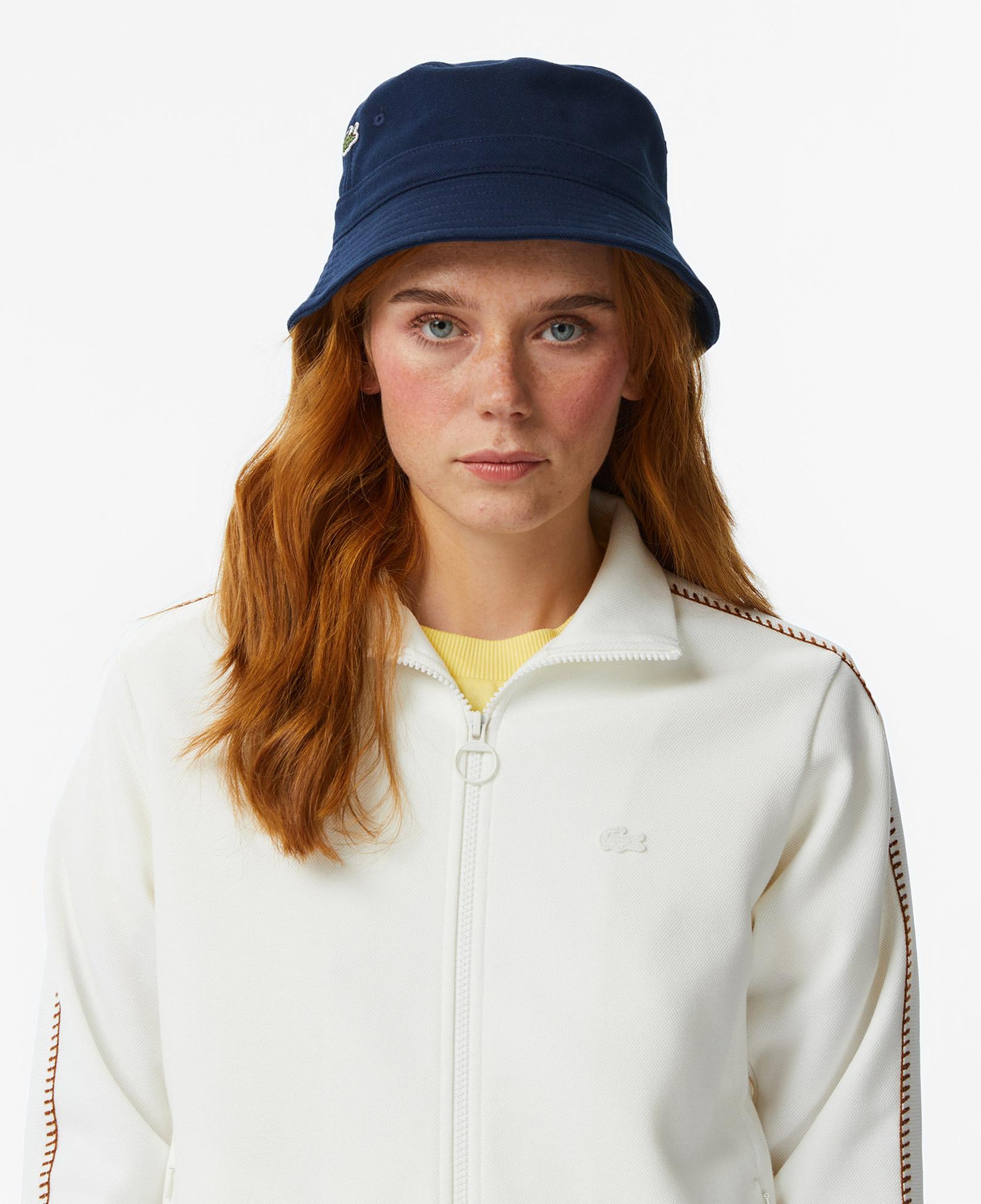 Lacoste Kadın Regular Fit Dik Yaka Krem Sweatshirt