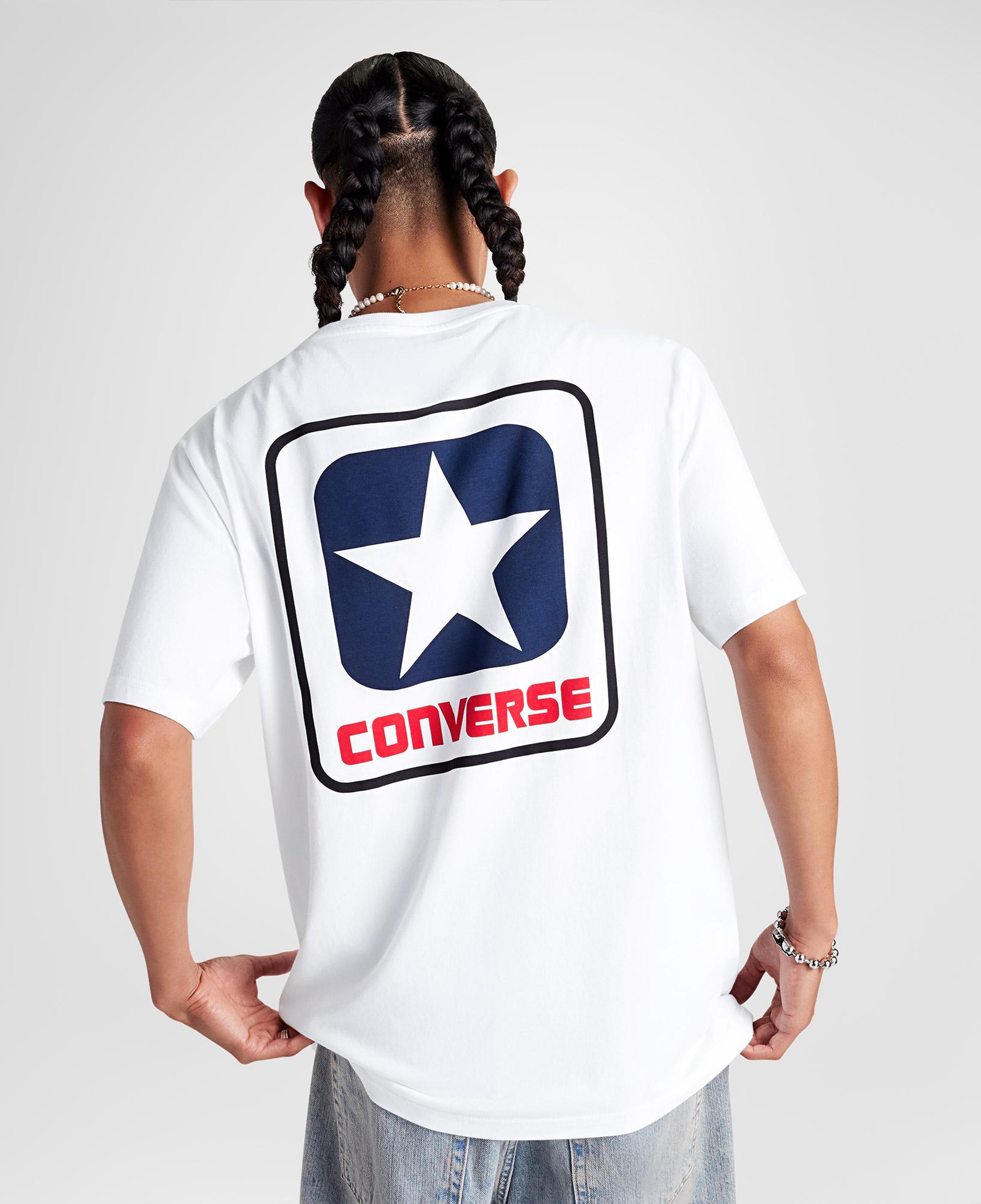 Converse Erkek Grafik Baskılı Beyaz T-Shirt