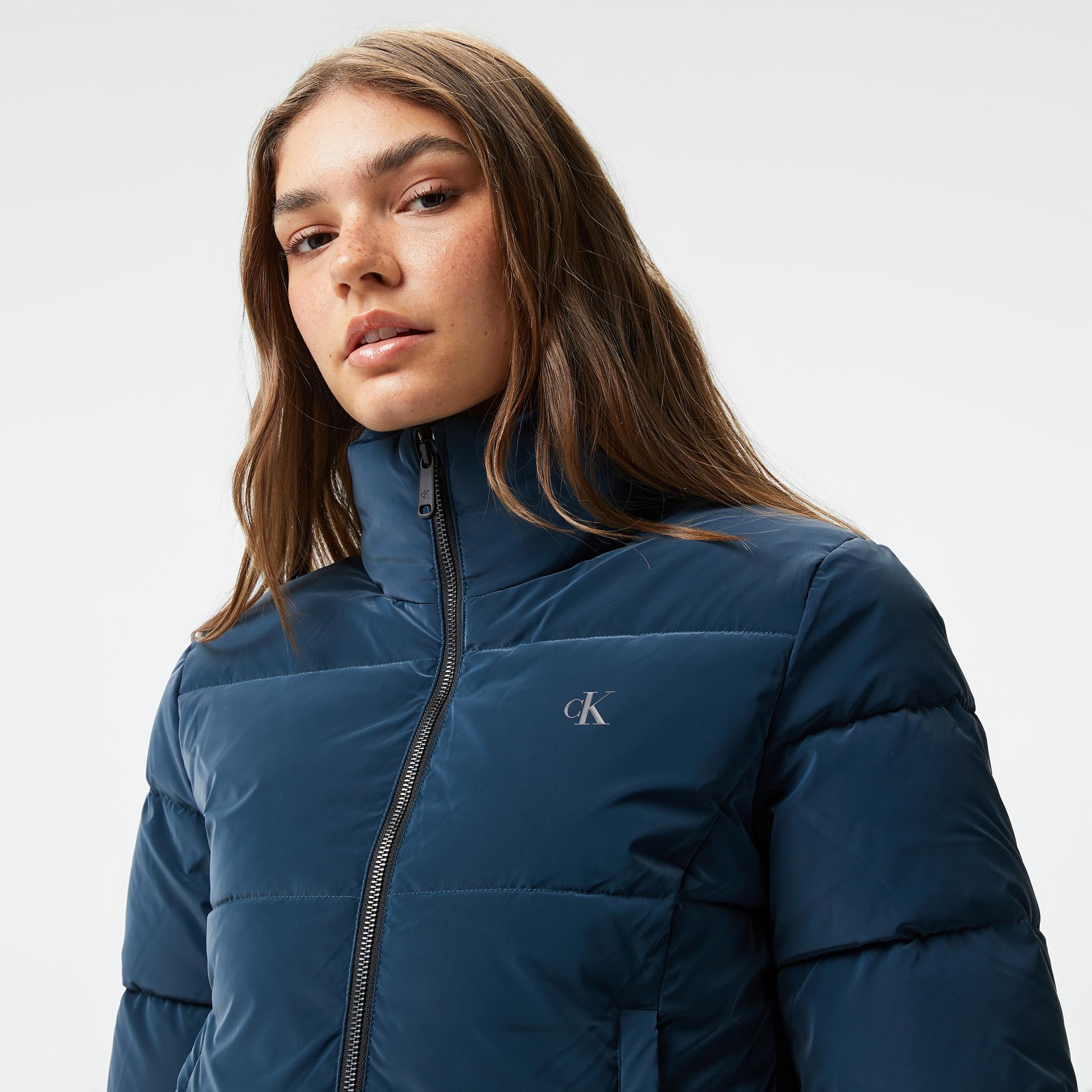 Calvin Klein Jeans Soft Touch Short Fitted Kadın Lacivert Ceket