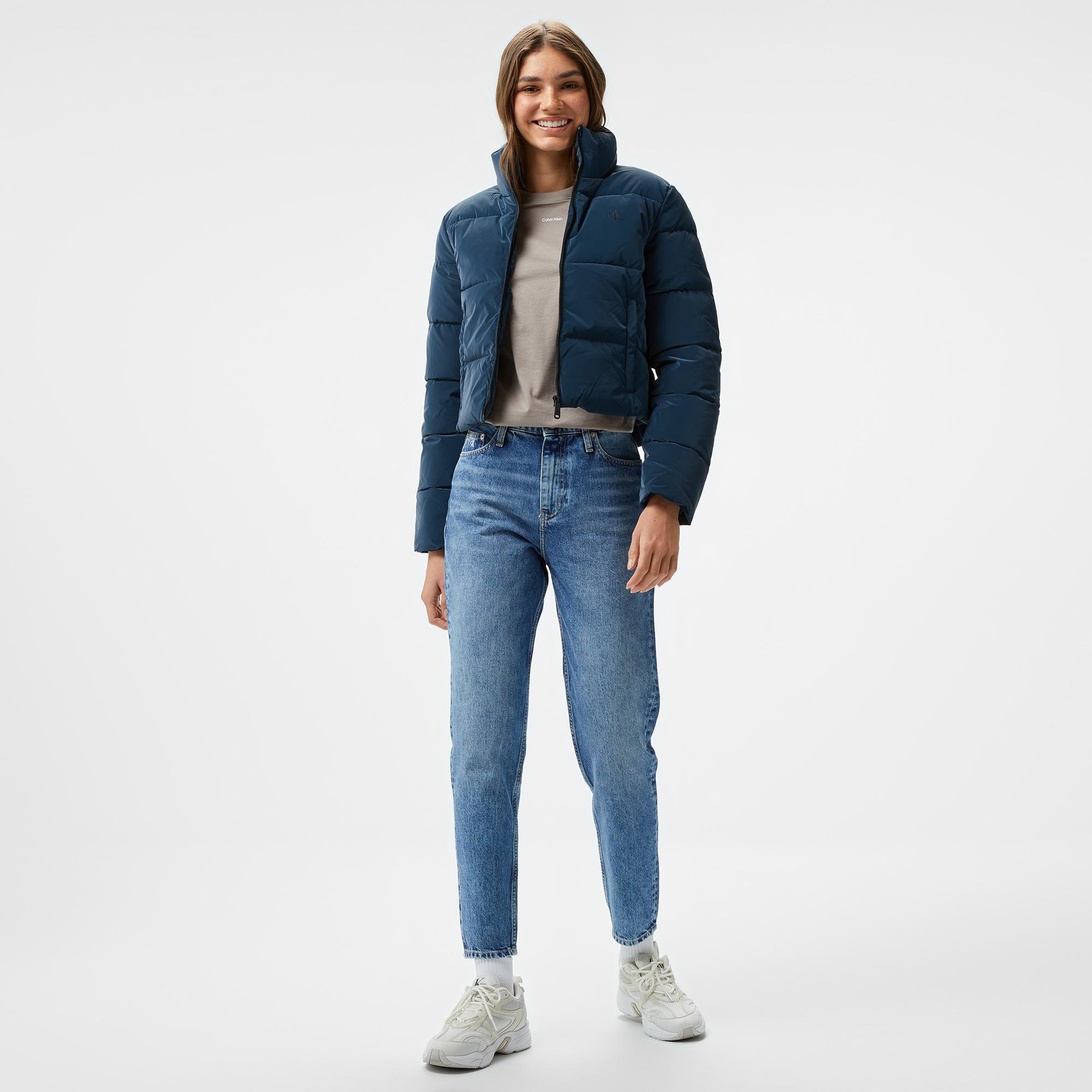 Calvin Klein Jeans Soft Touch Short Fitted Kadın Lacivert Ceket