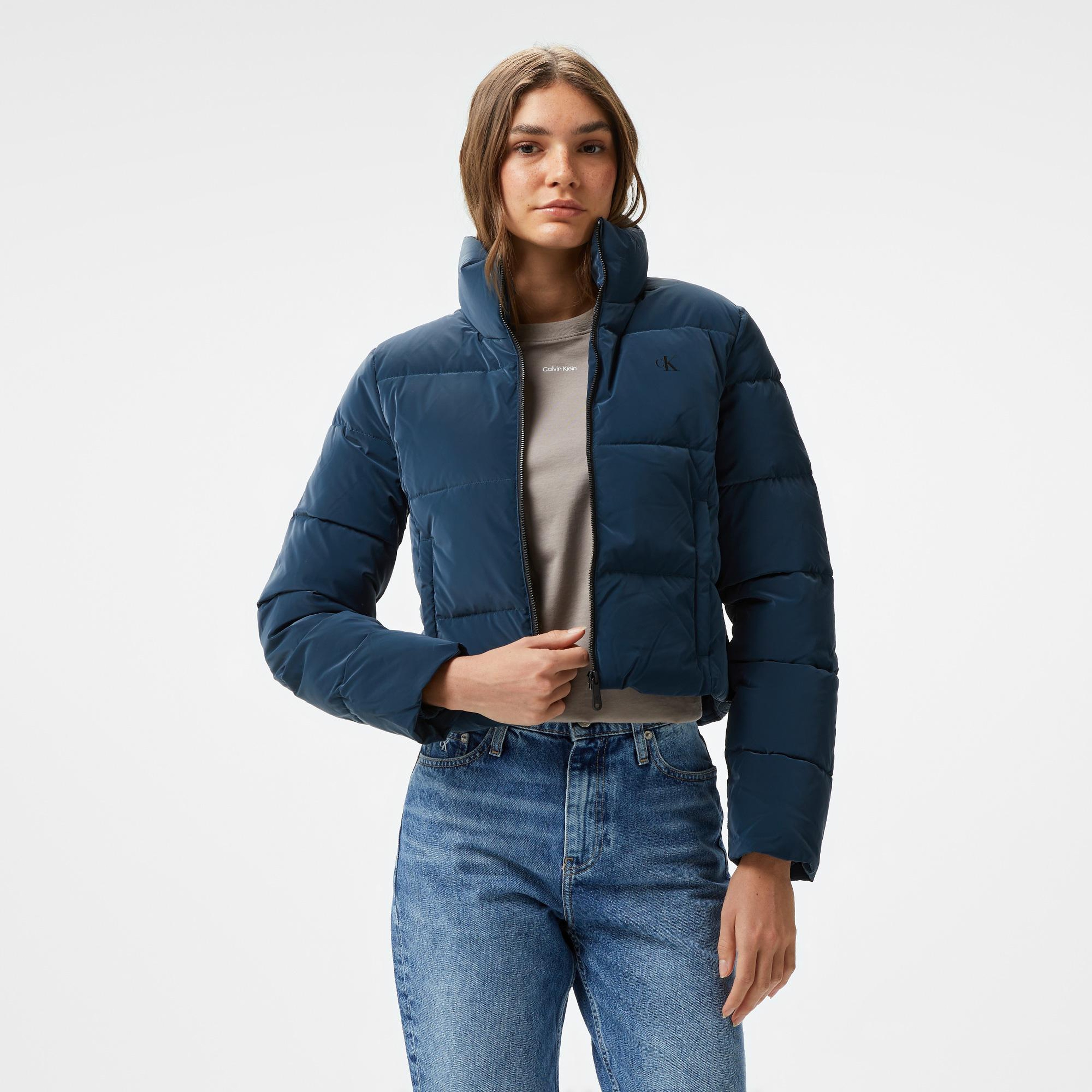 Calvin Klein Jeans Soft Touch Short Fitted Kadın Lacivert Ceket