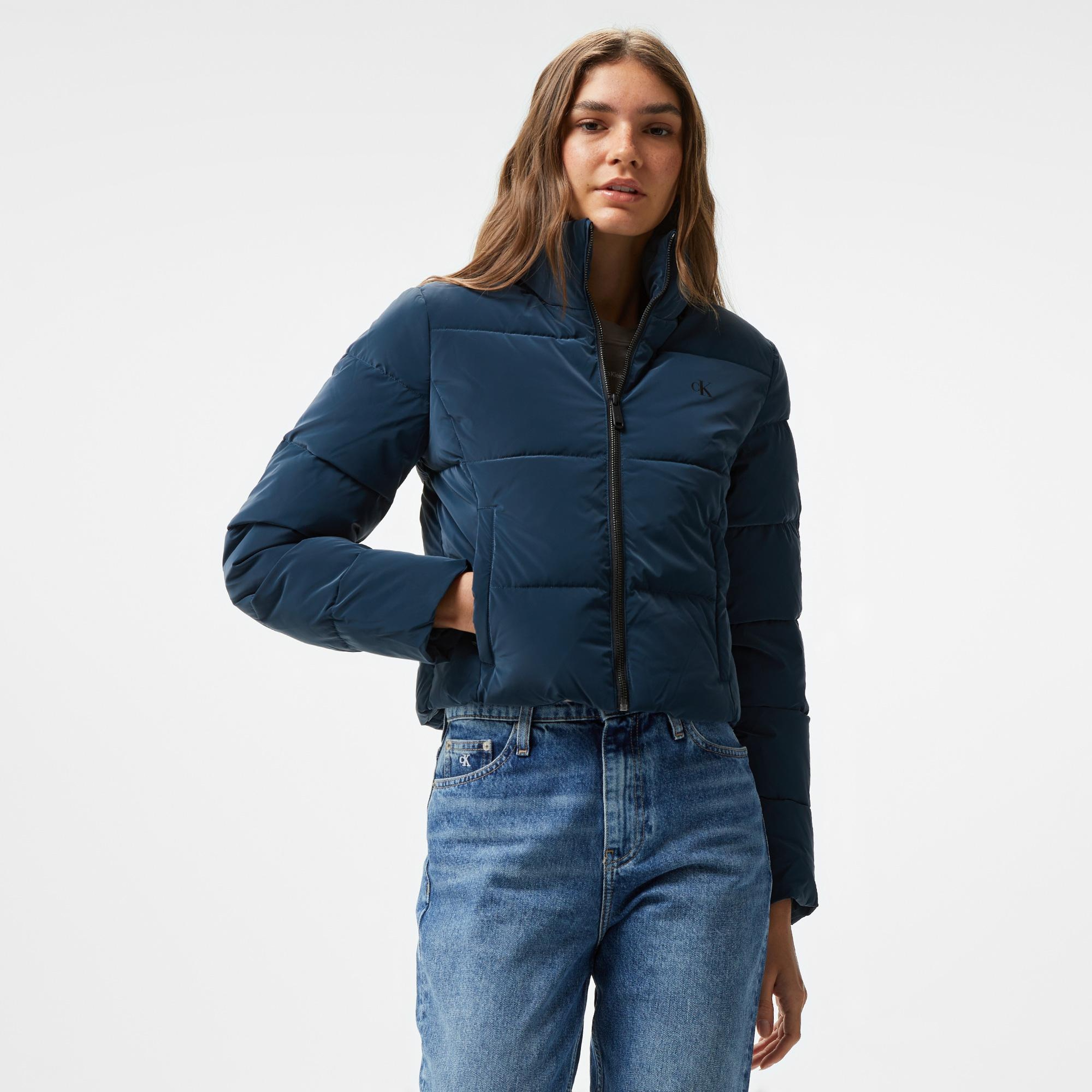 Calvin Klein Jeans Soft Touch Short Fitted Kadın Lacivert Ceket