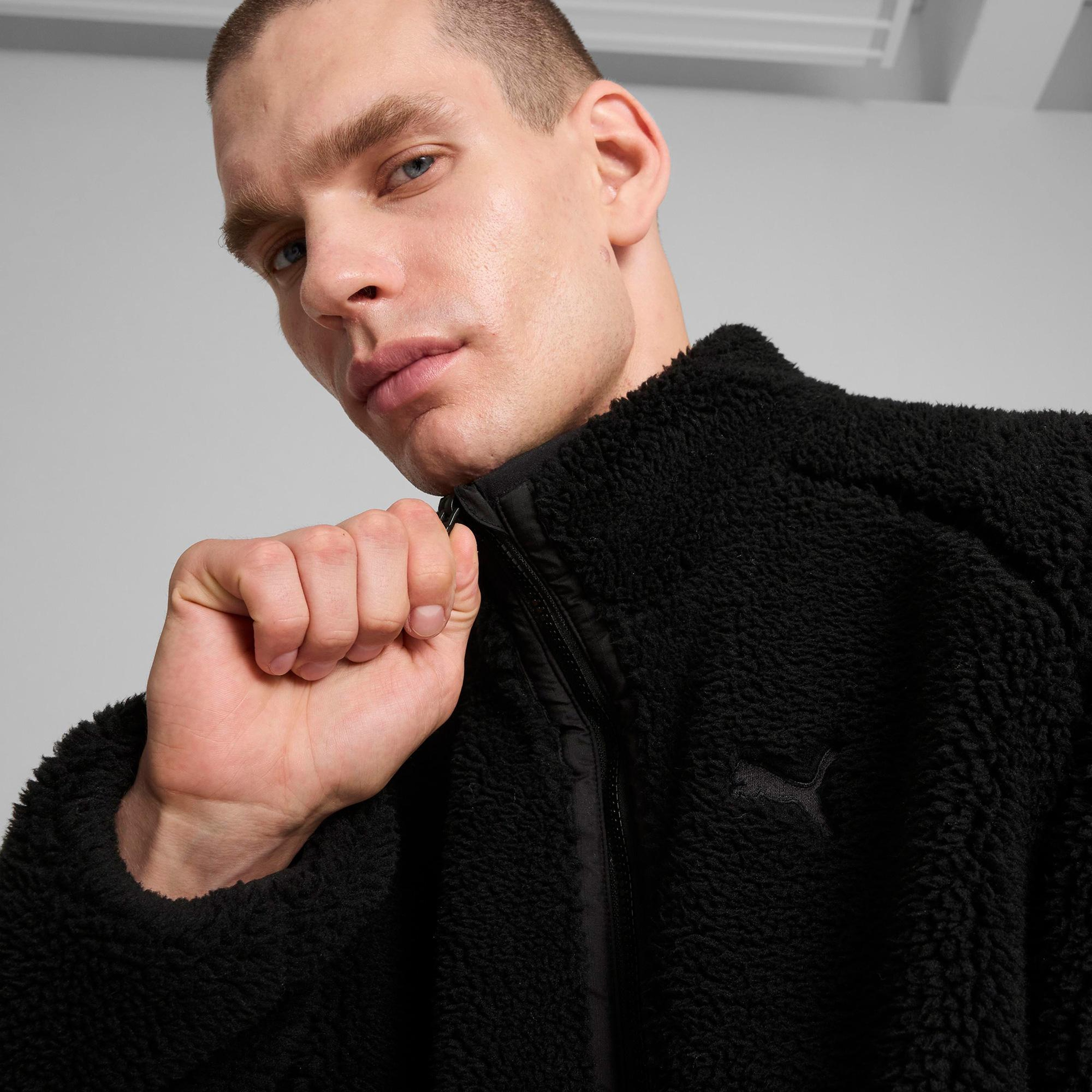 Puma Reversible Sherpa Erkek Siyah Ceket