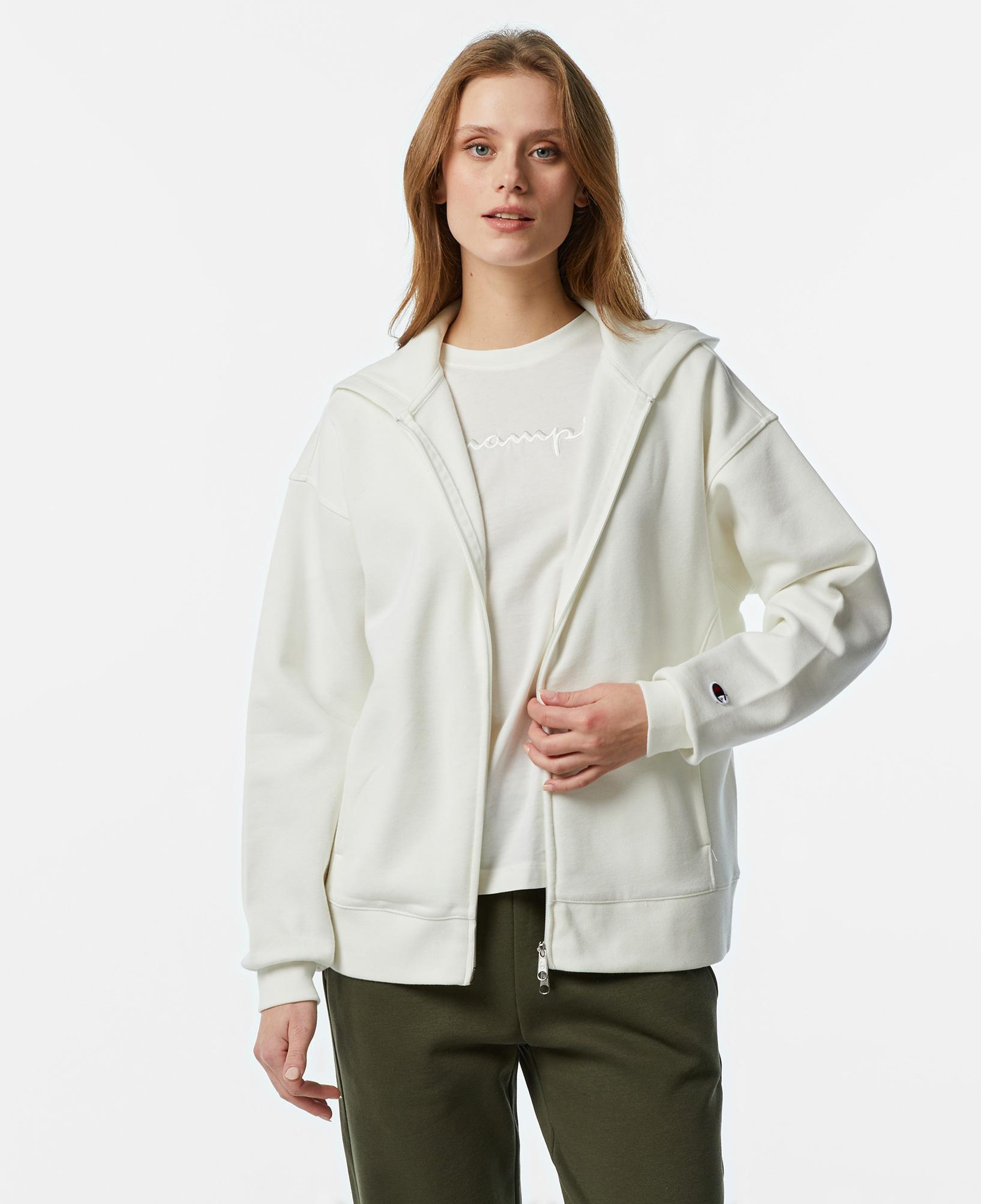 Champion Kadın Beyaz Eşofman Üstü