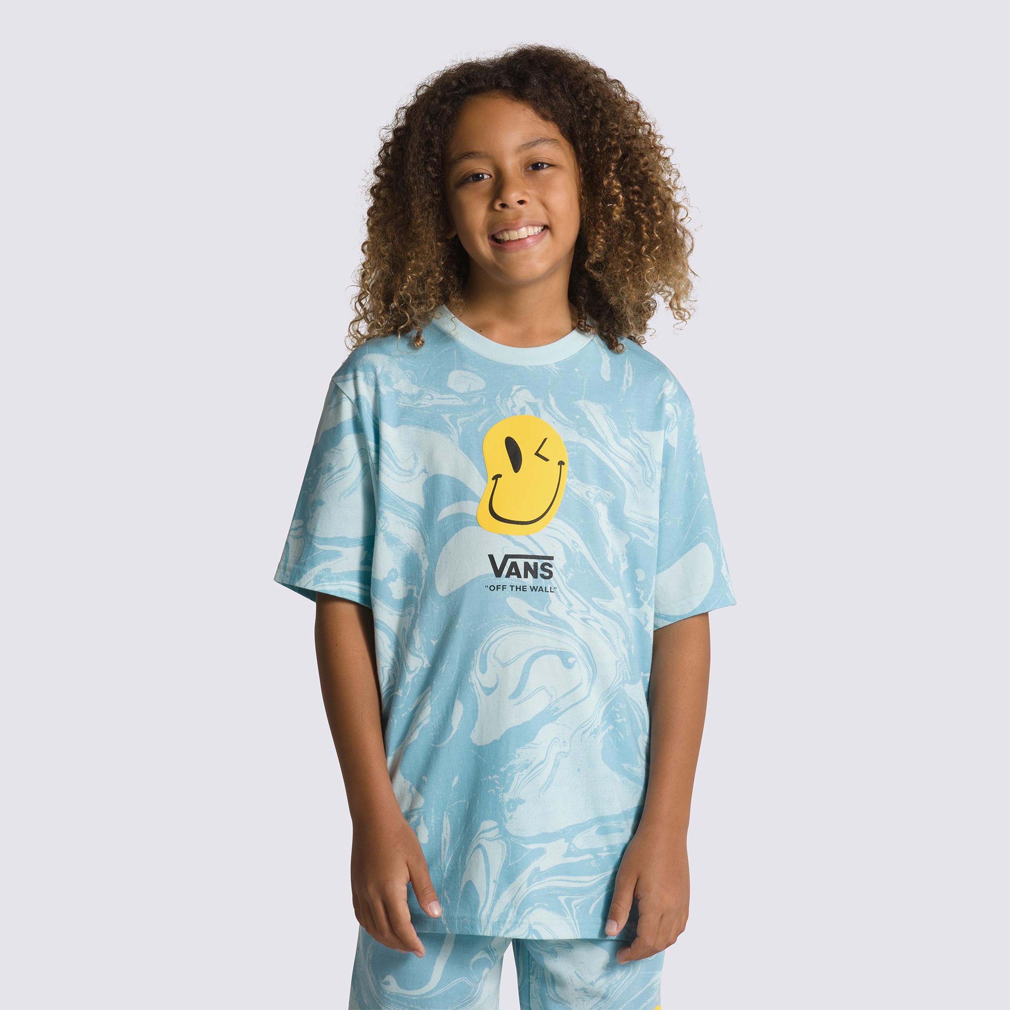 Vans Marble Çocuk Mavi T-Shirt