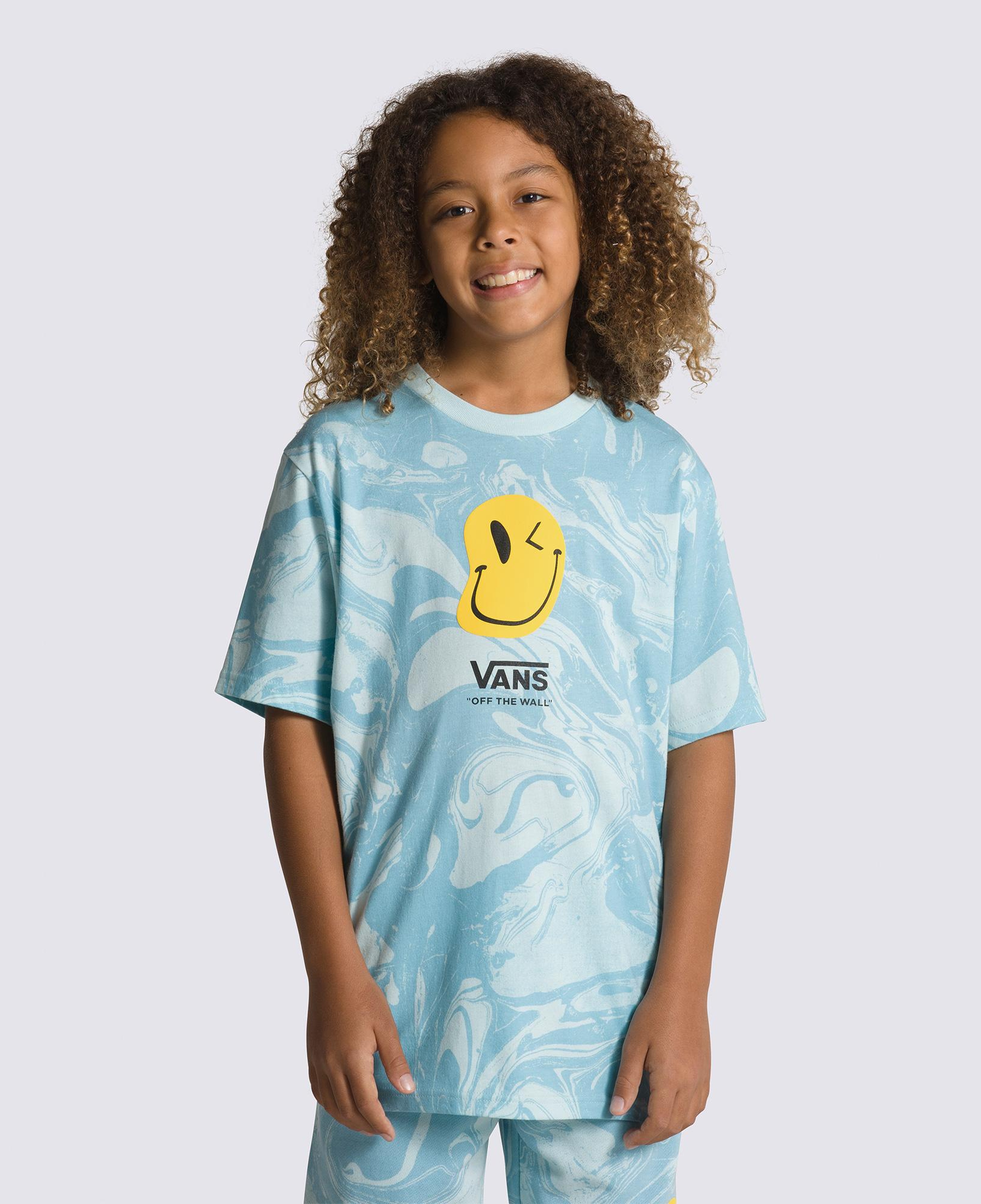 Vans Marble Çocuk Mavi T-Shirt