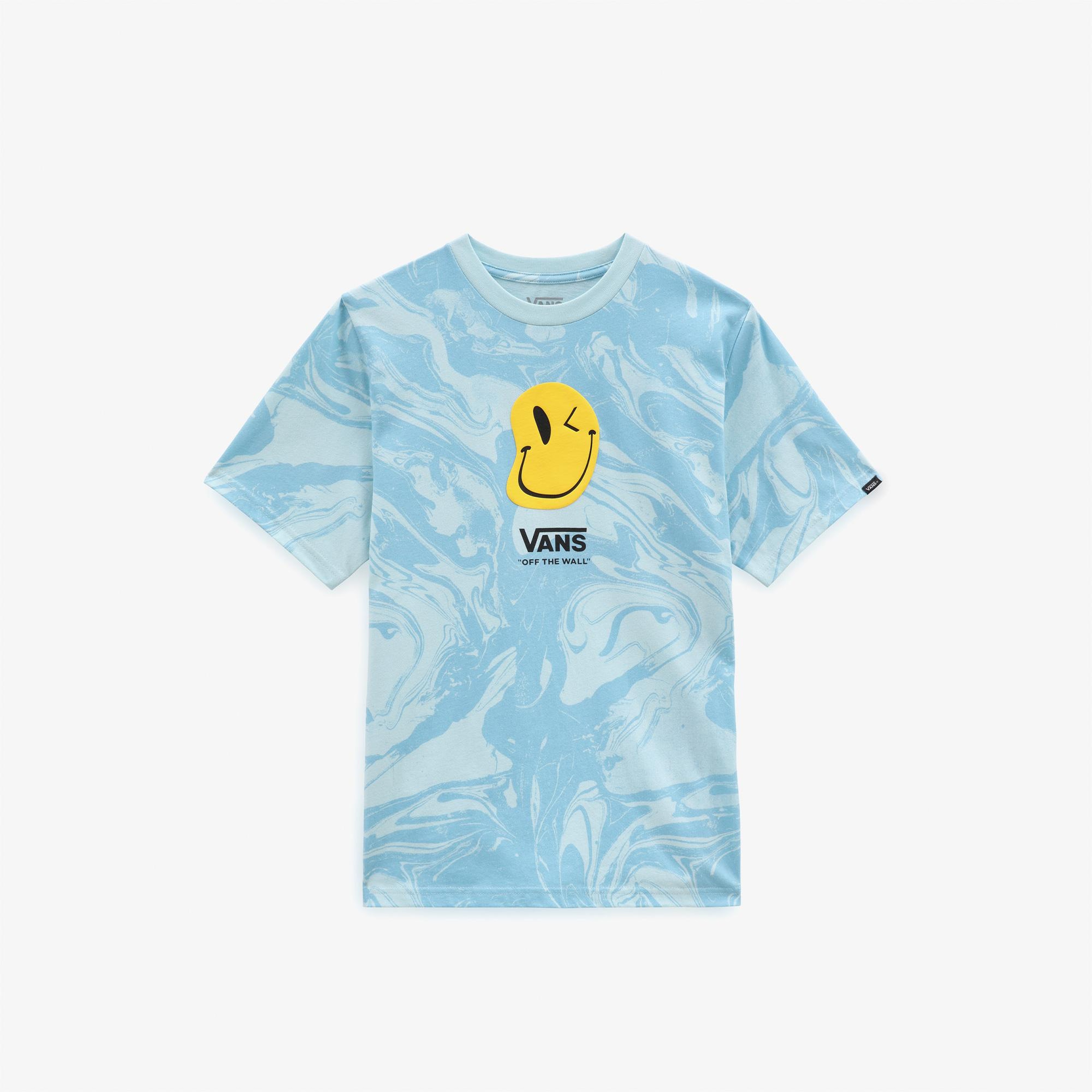 Vans Marble Çocuk Mavi T-Shirt