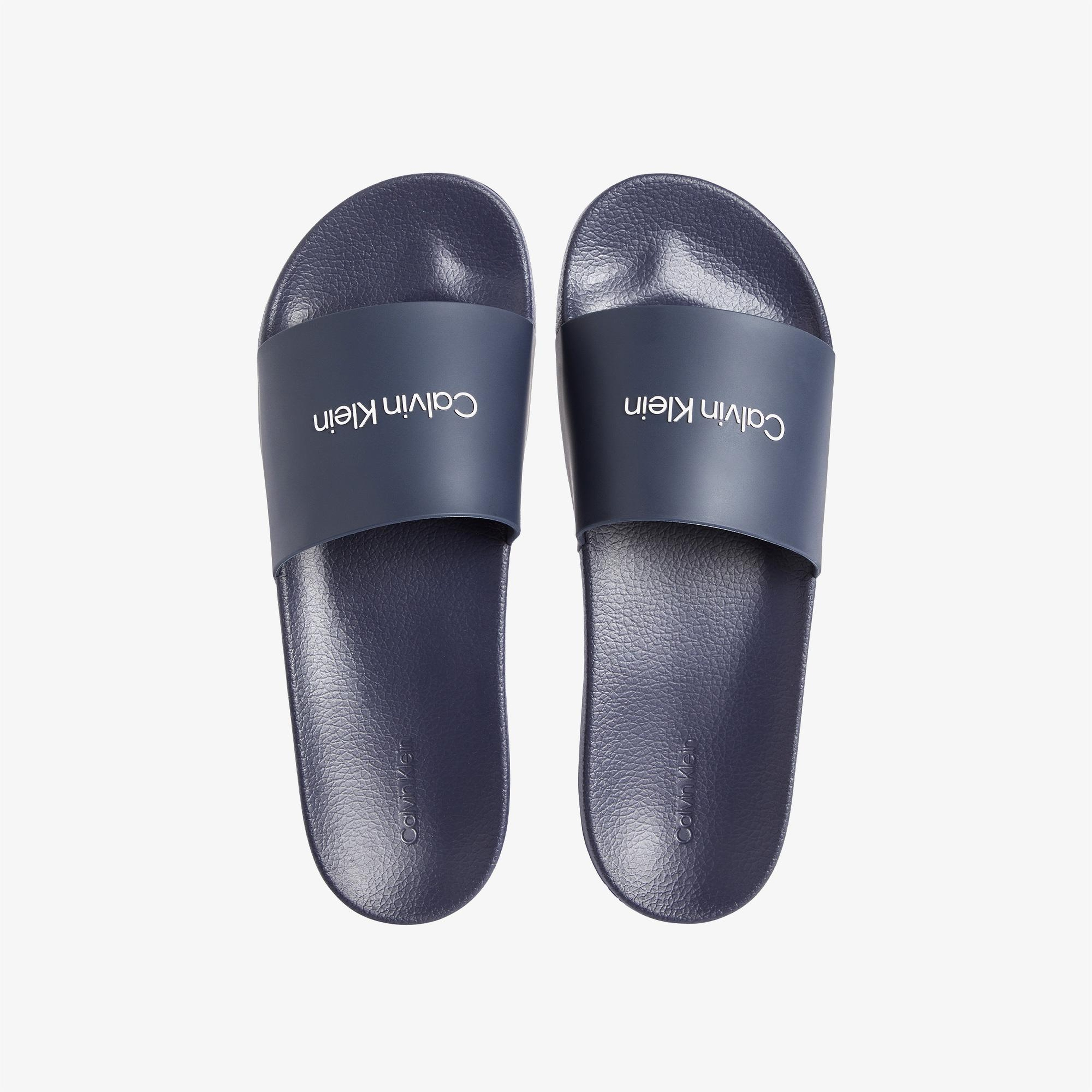 Calvin Klein Erkek Mavi Havuz Terliği