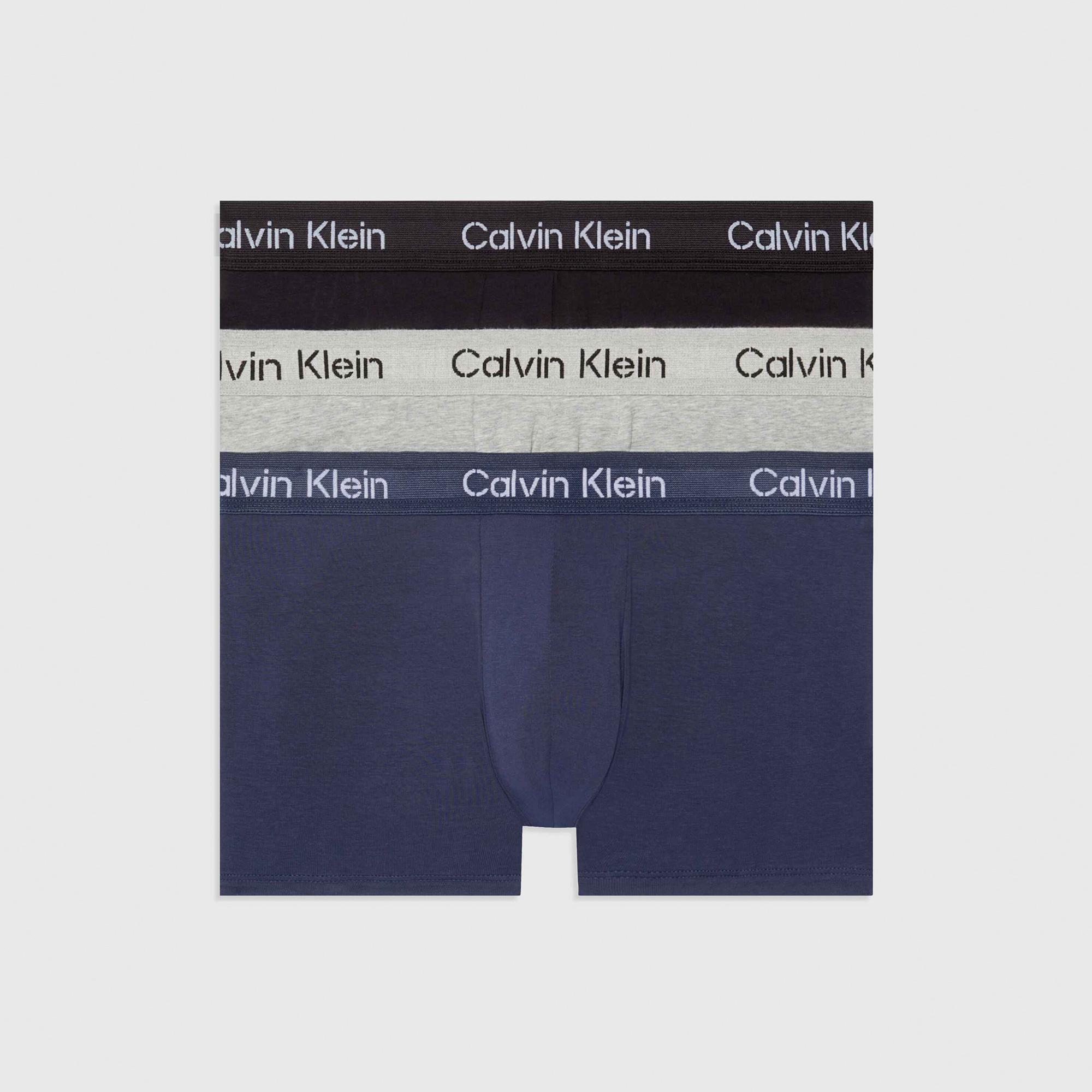 Calvin Klein Trunk 3'Lü Erkek Renkli Boxer